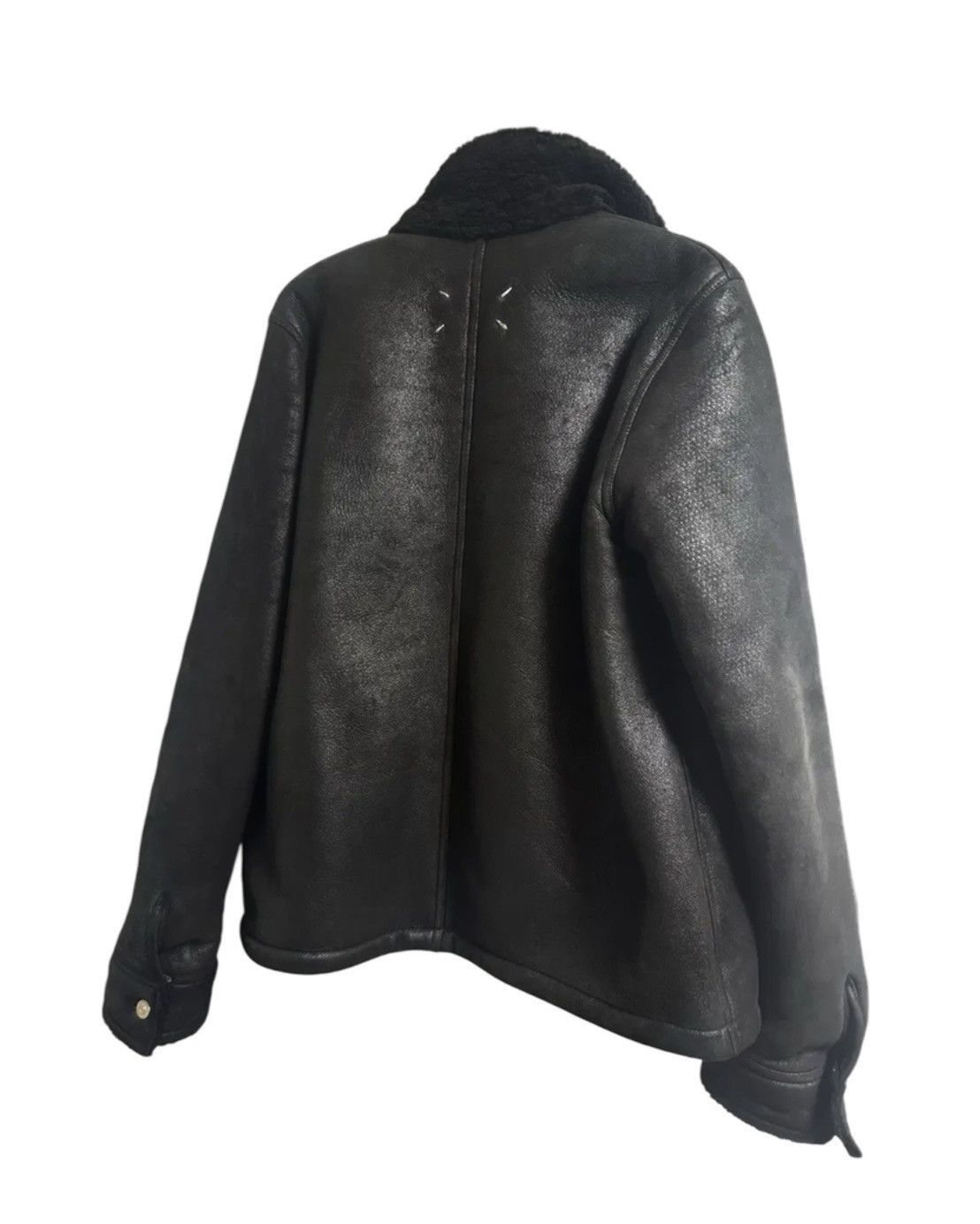 Maison Margiela Maison Margiela Sherling Leather Jacket Size US M / EU 48-50 / 2 - 2 Thumbnail
