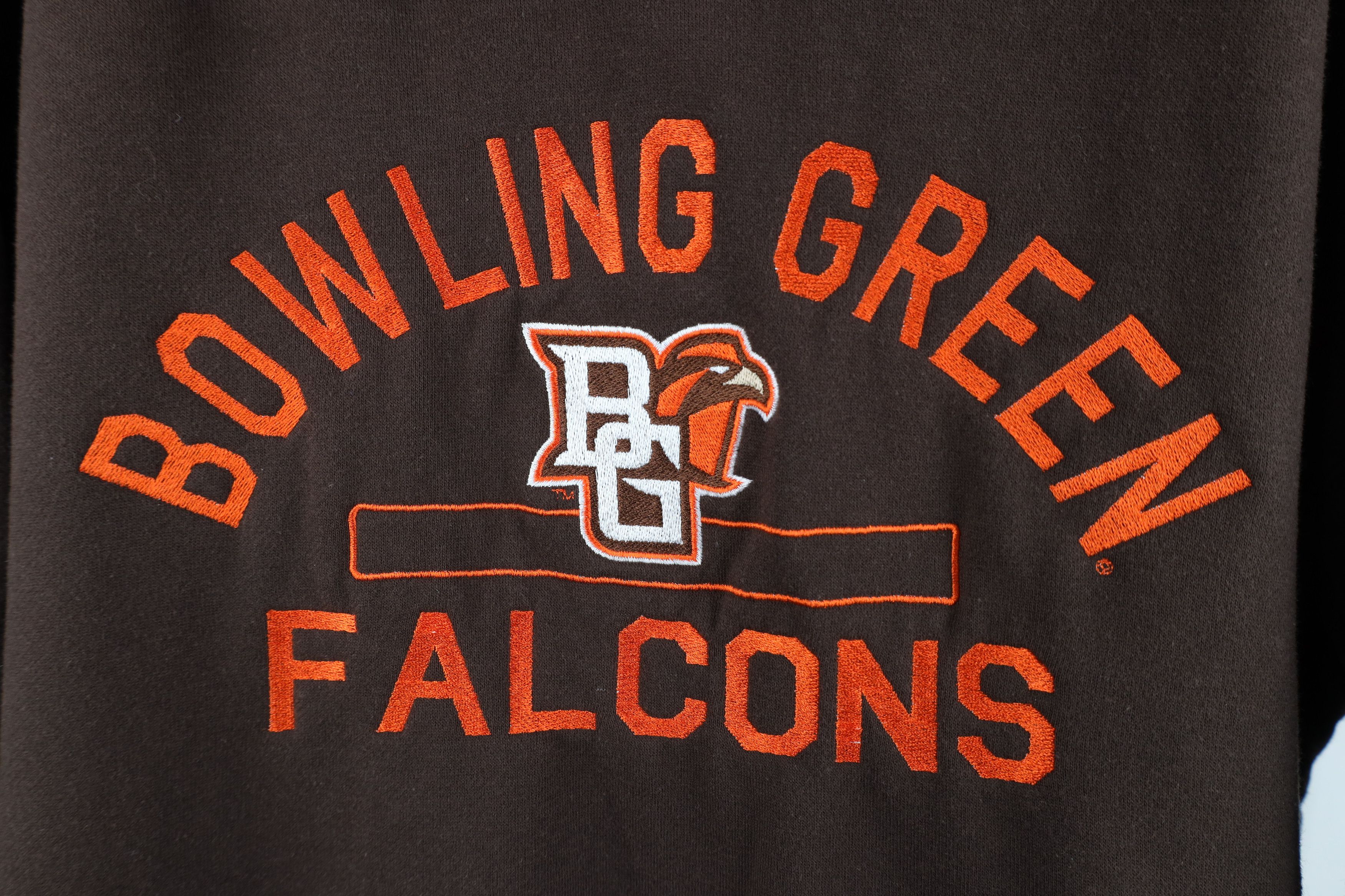 Vintage Vintage 90s Y2K Bowling Green State University Hoodie Brown Size US M / EU 48-50 / 2 - 4 Thumbnail