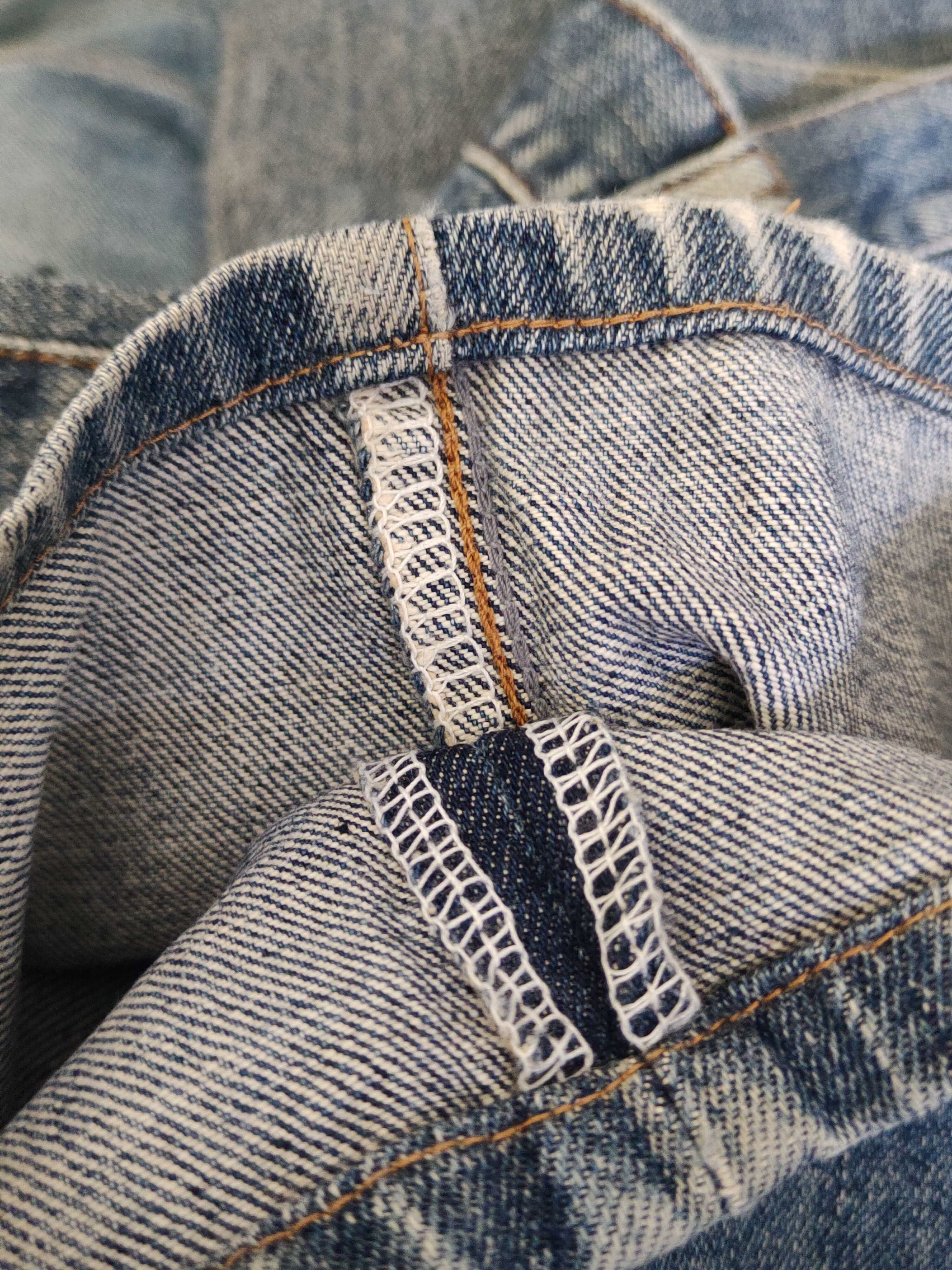 Vintage Bobson Blue Distressed Ripped denim Jeans #W1881 Size US 34 / EU 50 - 13 Thumbnail
