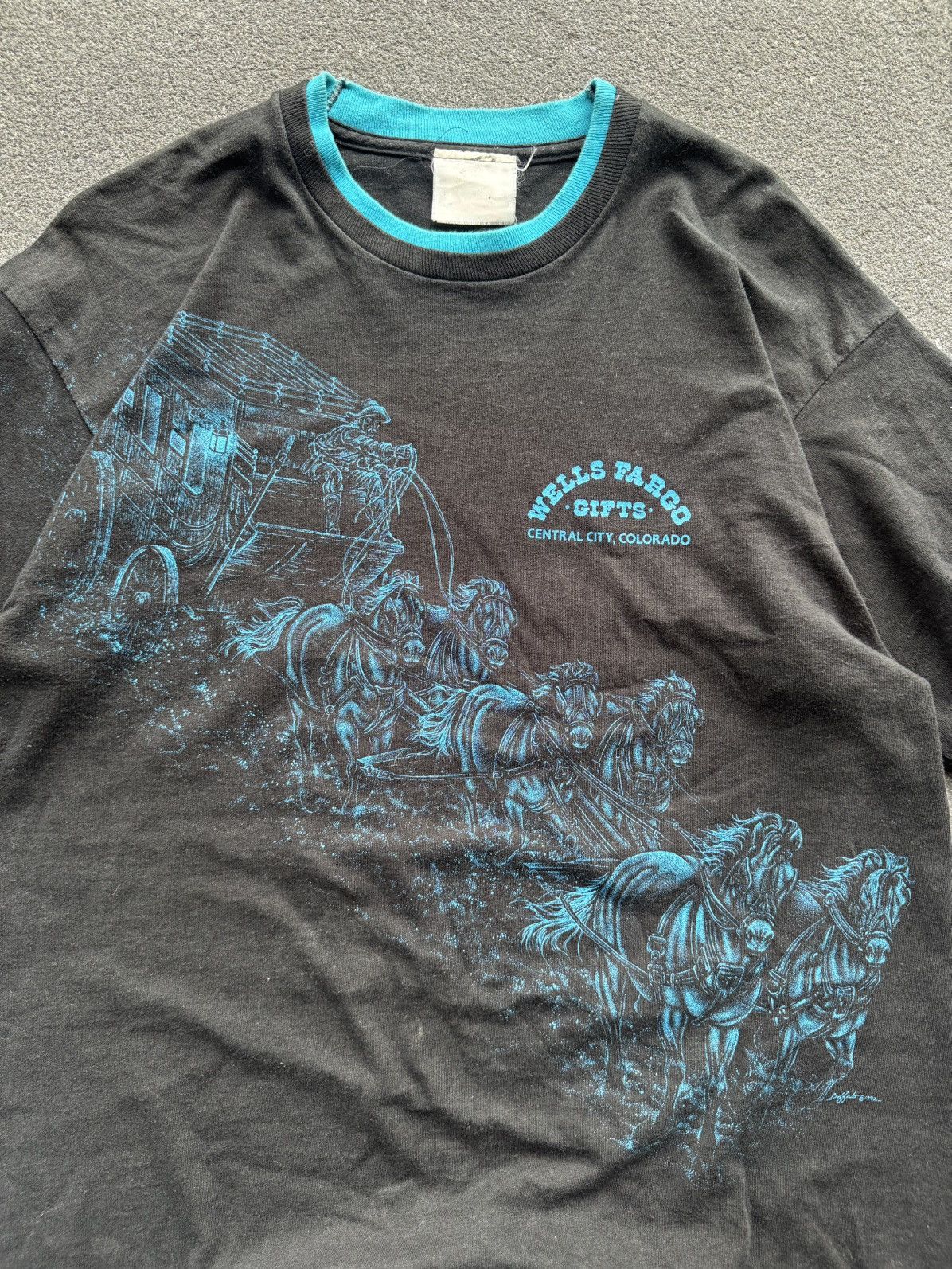 Vintage VINTAGE FADED 90's WELLS FARGO TEE Size US XL / EU 56 / 4 - 3 Thumbnail
