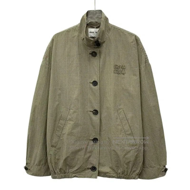 Miu Miu Miu Miu Women's Brown Cotton Jacket . Size XS / US 0-2 / IT 36-38 - 1 Thumbnail