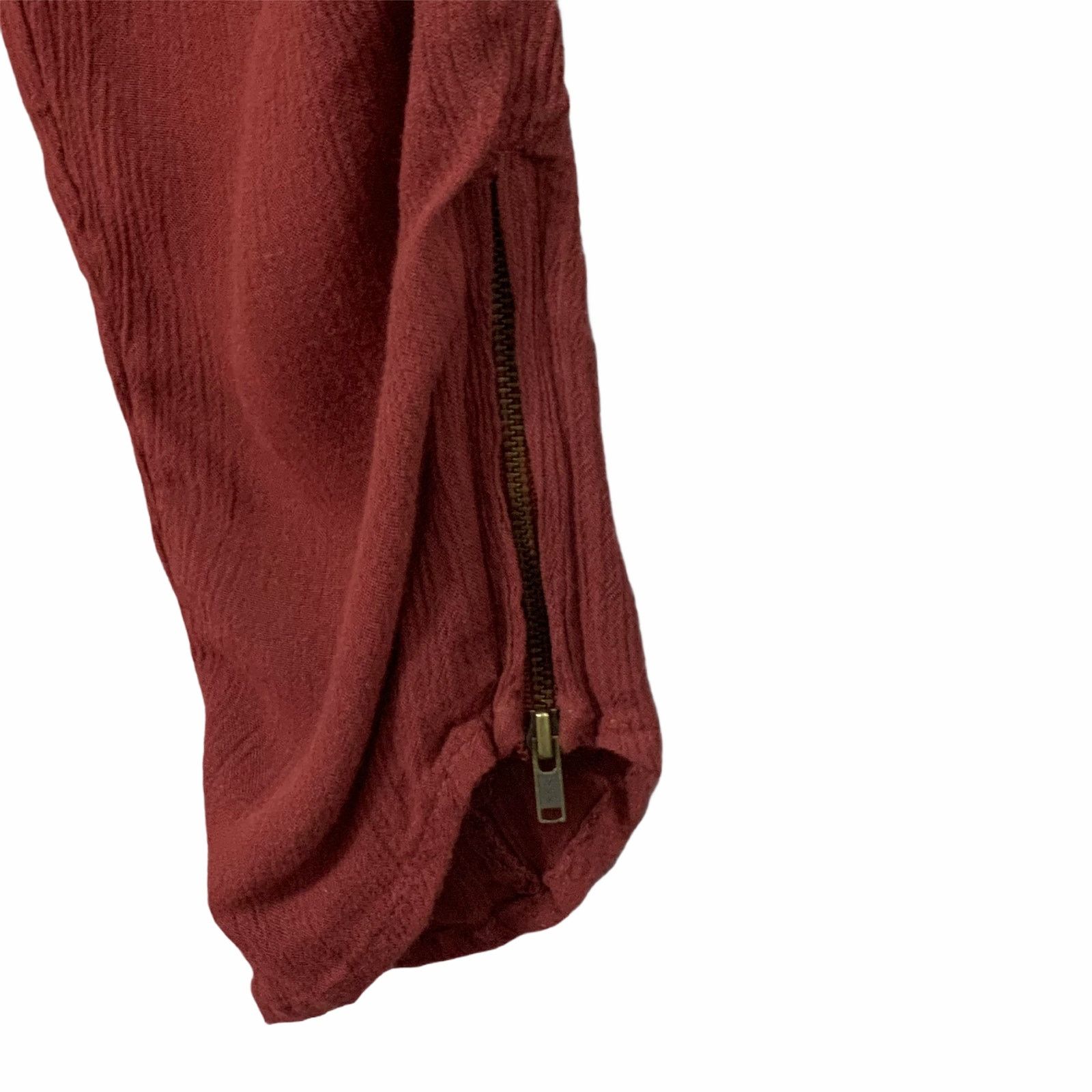 Free People Free People Boho Chic Rust Baggy Harem Pants Sm Cozy Belt Size 28" / US 6 / IT 42 - 4 Thumbnail