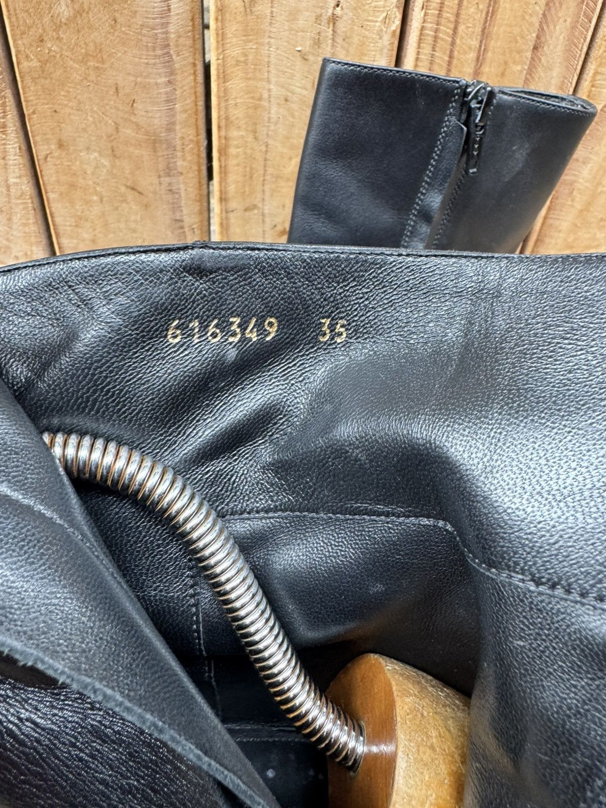 Balenciaga Balenciaga BB Back Rim Women’s black leather boots EUR 35 Size US 5 / IT 35 - 19 Thumbnail