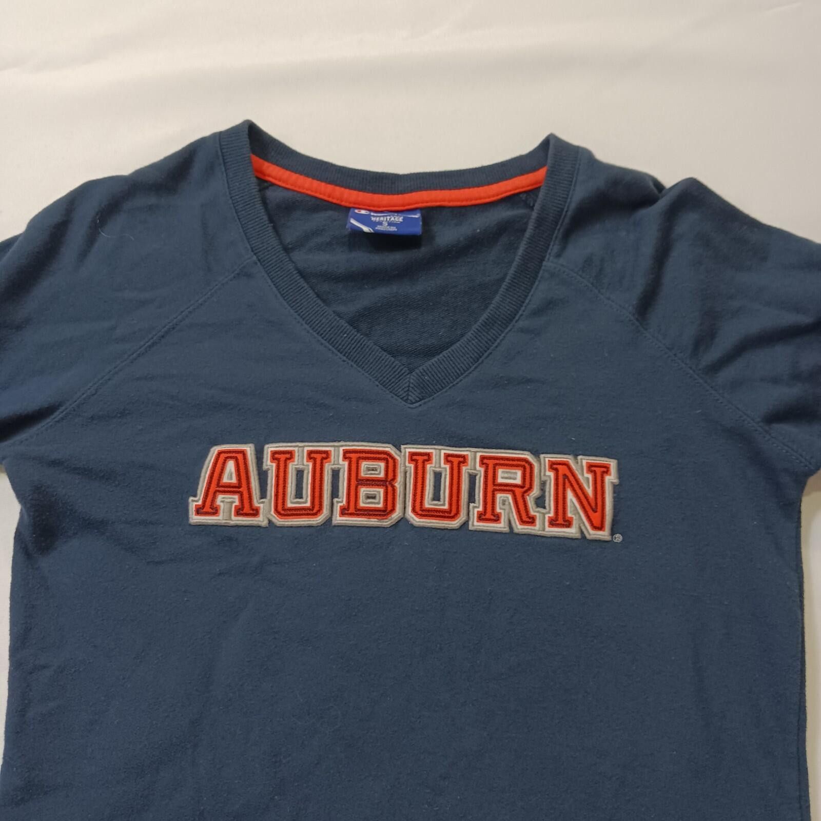 Champion Vintage Auburn Champion Heritage Girl's Small Blue Shirt Size ONE SIZE - 4 Thumbnail