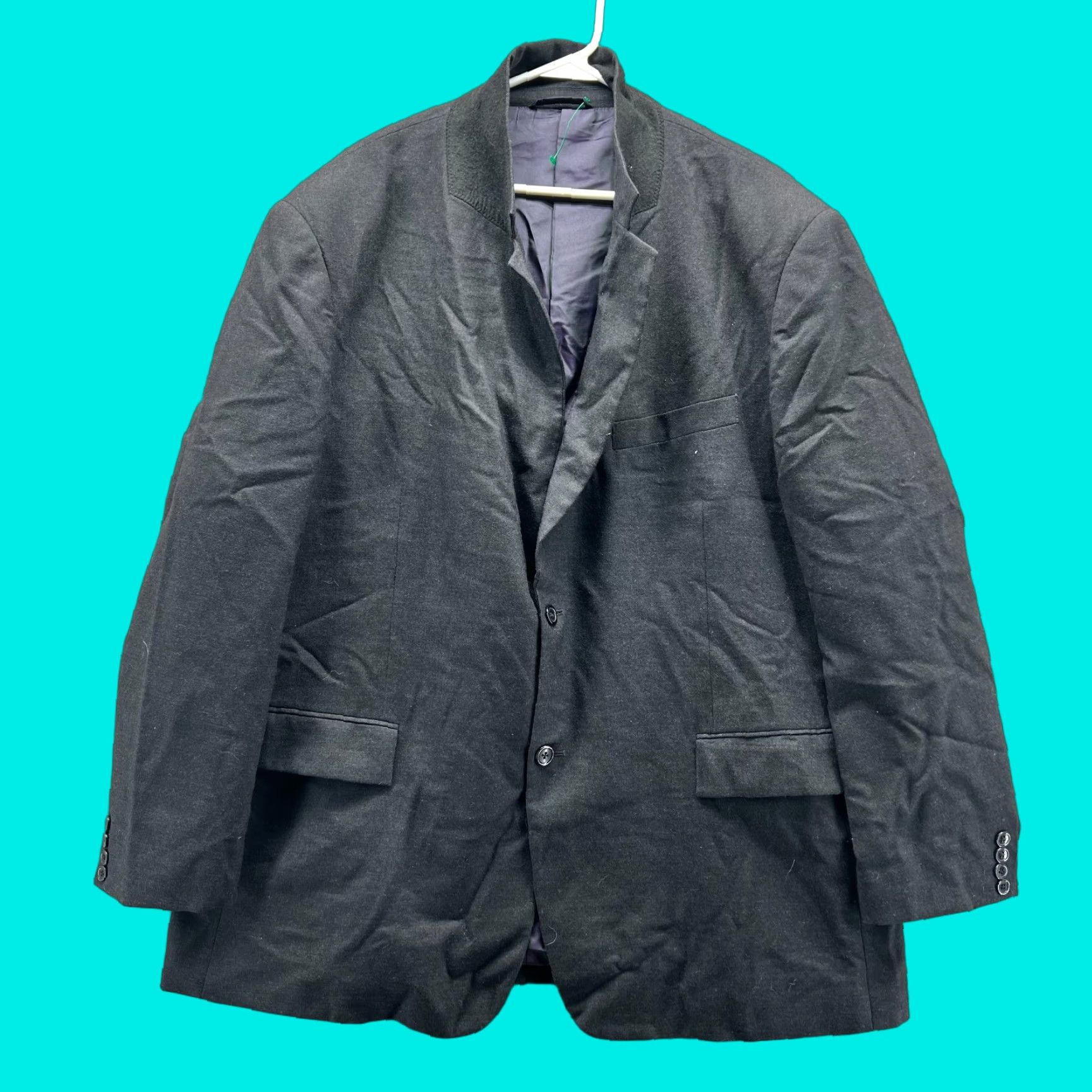 Izod VINTAGE Izod Blazer Men XXL Adult Black Wool Single-Breasted 2XL Dress Casual Tuxedo 54 Chest Mens Size 48R - 1 Thumbnail