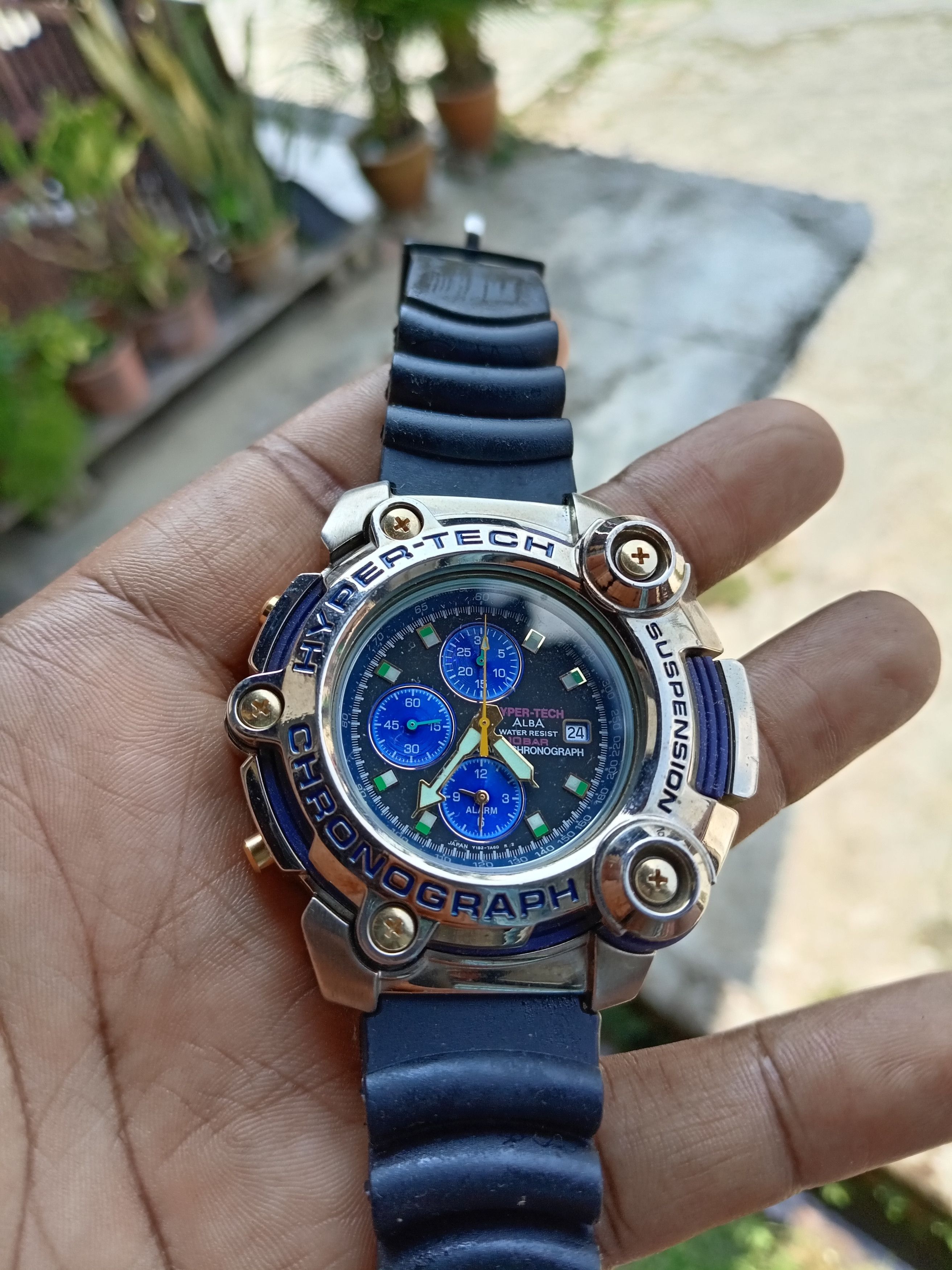 ALBA × Seiko Seiko alba hyper-tech y182-7A40 chronograph watch Size ONE SIZE - 2 Thumbnail