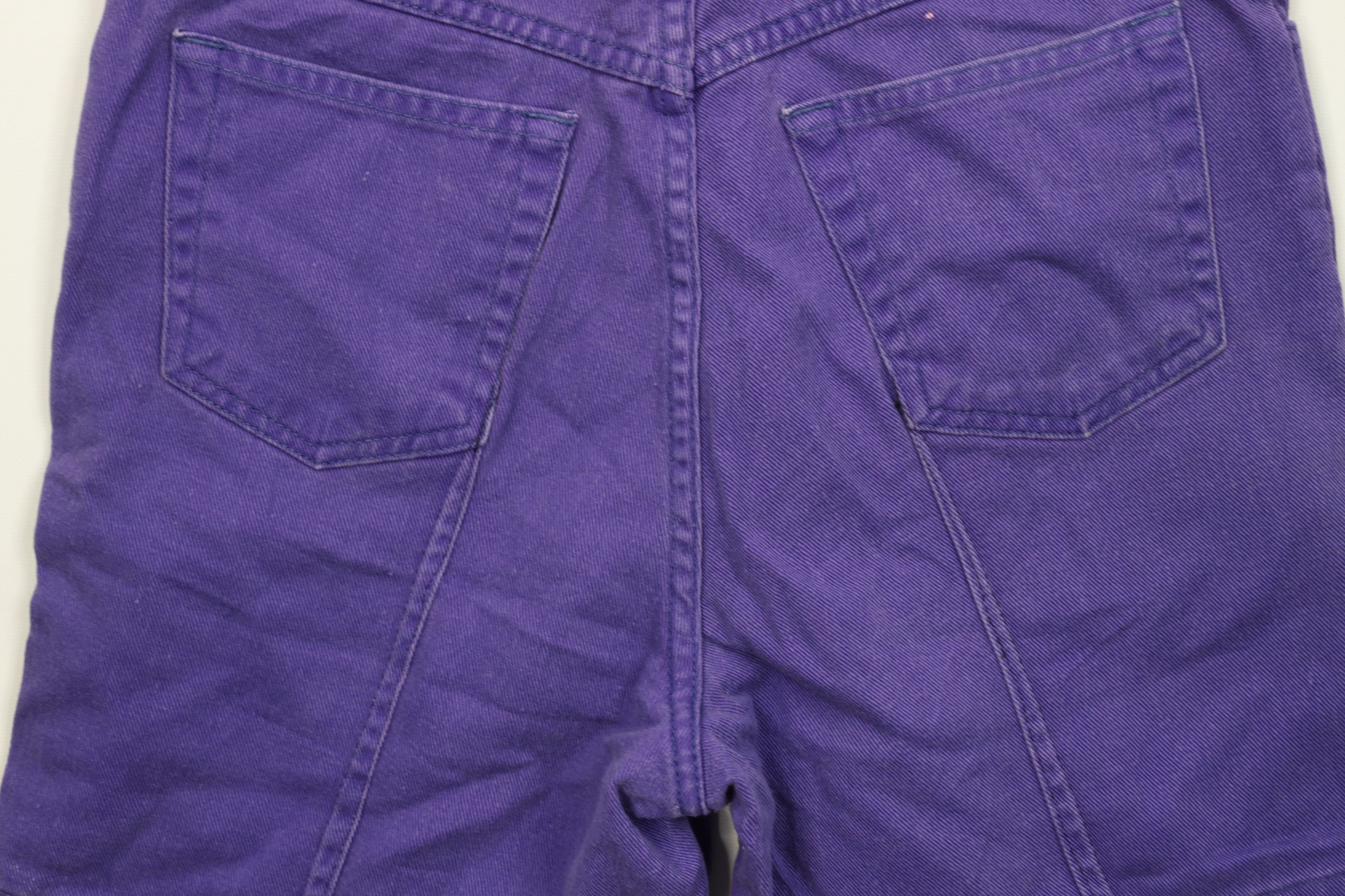 Vintage Vintage 90s Streetwear Denim Jean Shorts Jorts Purple USA Size 29" - 9 Thumbnail