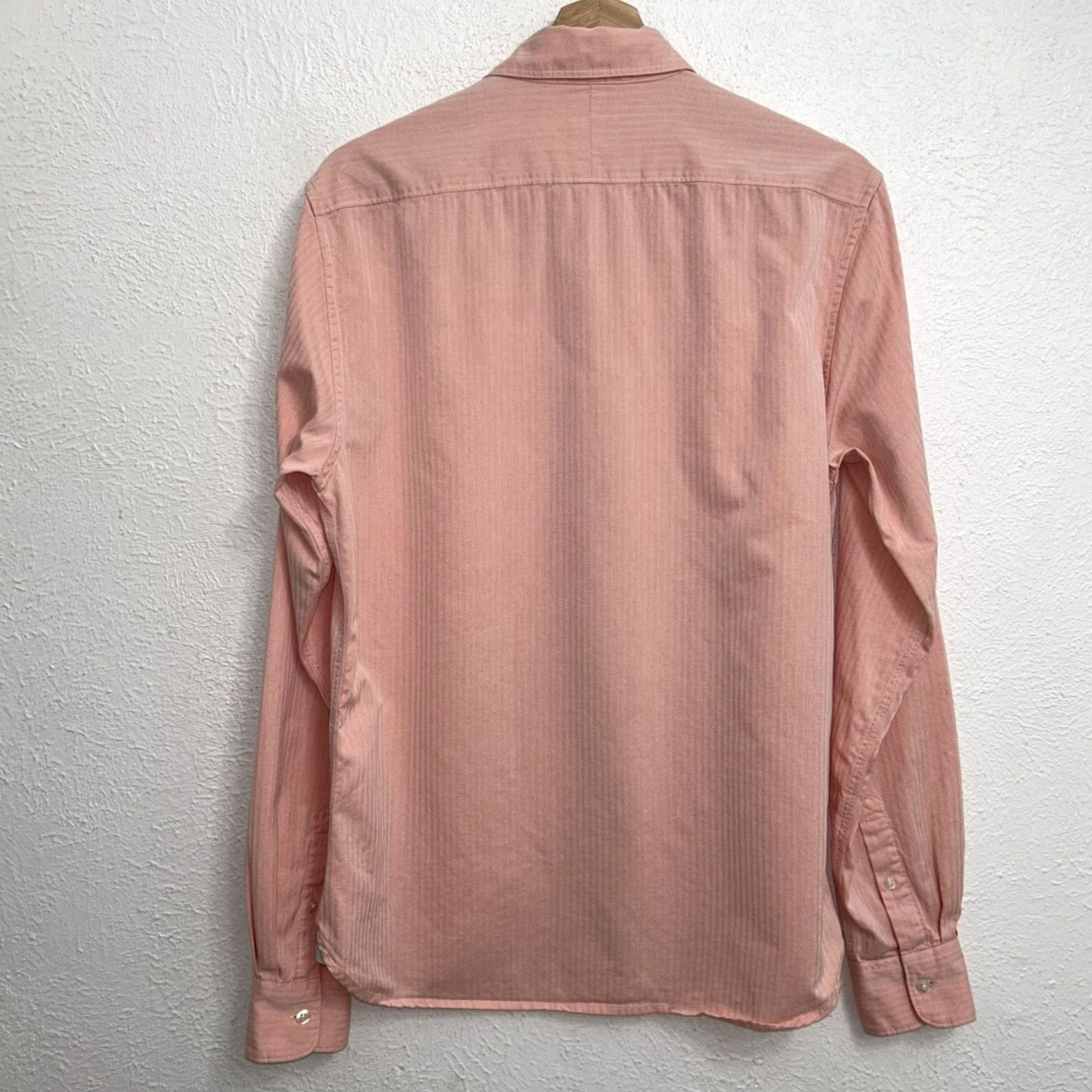 Scotch & Soda Scotch & Soda Amsterdam Couture Button Up Salmon Shirt Long Sleeve Medium Size US M / EU 48-50 / 2 - 2 Thumbnail
