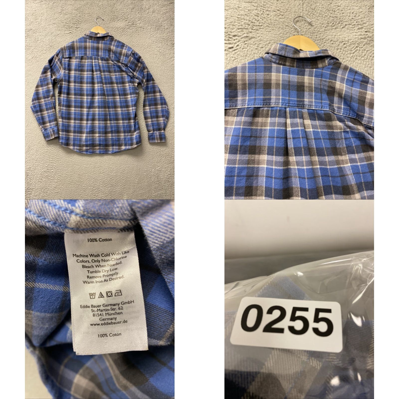 Eddie Bauer EDDIE BAUER Button-Up Shirt Men M Blue Gray Plaid Large /0255 Size US M / EU 48-50 / 2 - 8 Thumbnail