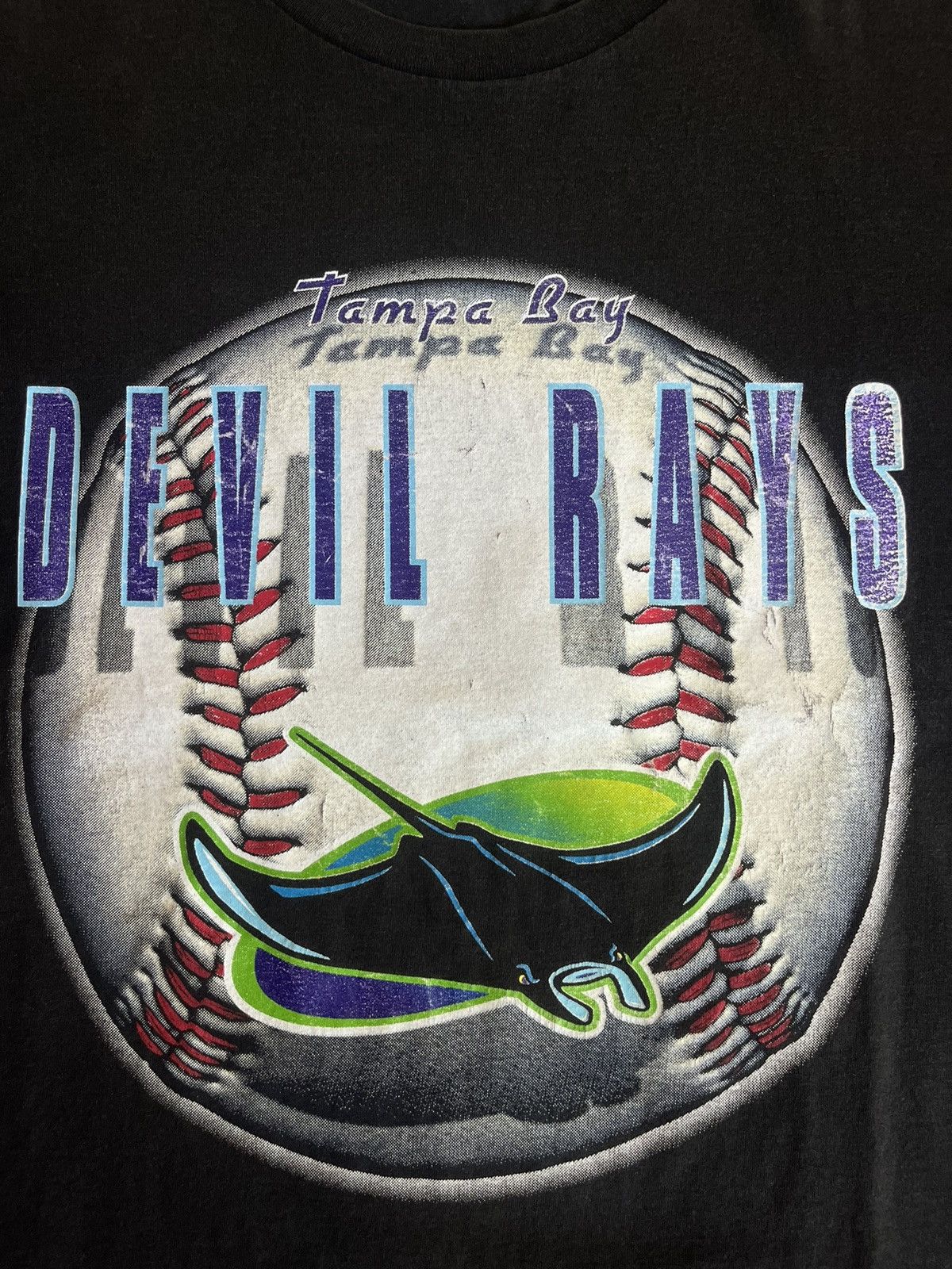 MLB Vintage Tampa Bay DEVIL RAYS 90’s MLB Tshirt Size US XL / EU 56 / 4 - 6 Thumbnail