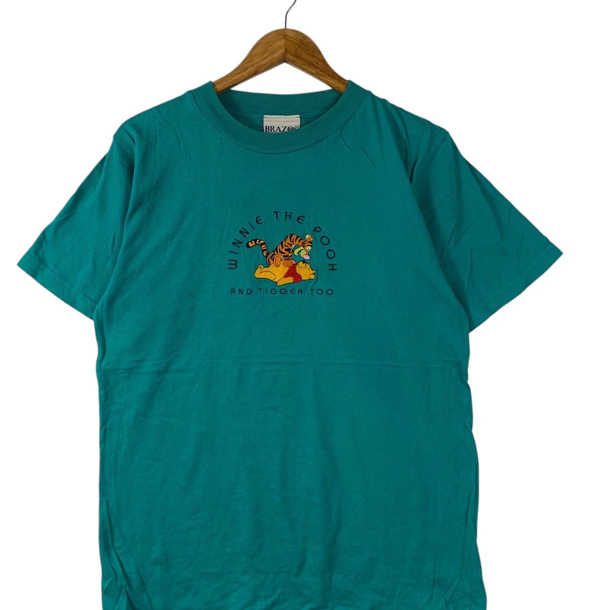 Vintage Vintage WINNIE THE POOH Tigger Embroidered Tee Shirt Top Size L / US 10 / IT 46 - 3 Thumbnail