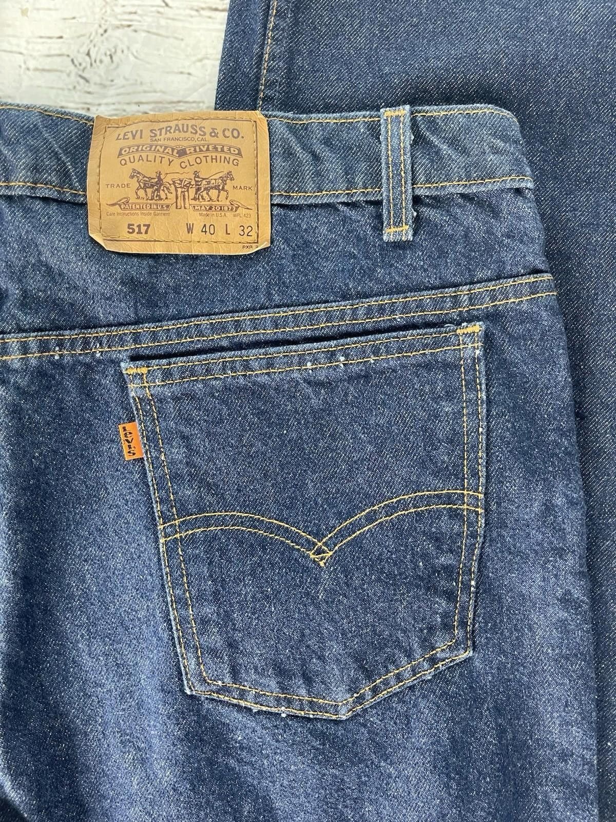 Levi's Levi's 517 40X32 Vintage 90's USA Made Orange Tab Jeans Size US 40 / EU 56 - 3 Thumbnail