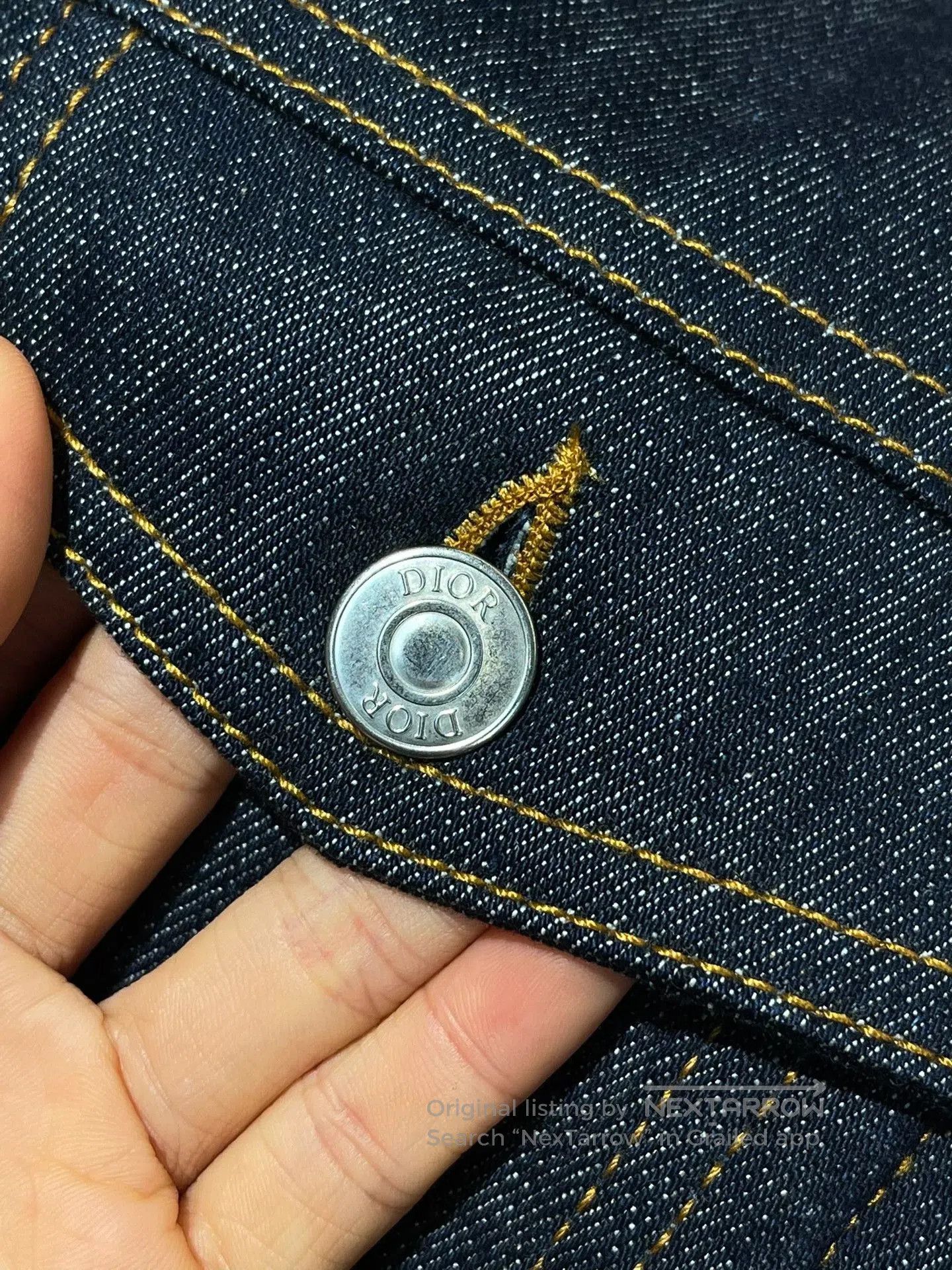 Dior Dior FW24 Denim Collar Button Jacket. Size US M / EU 48-50 / 2 - 5 Thumbnail
