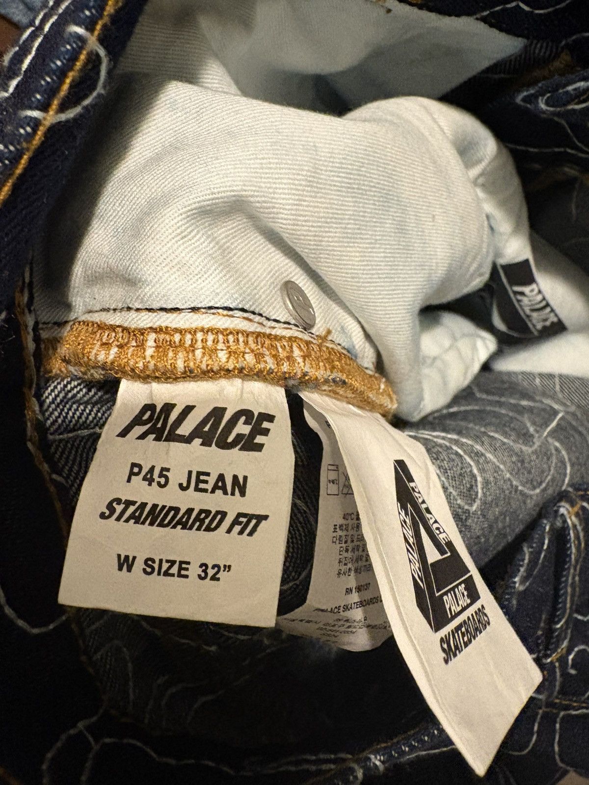 Palace p45 splat denim jeans