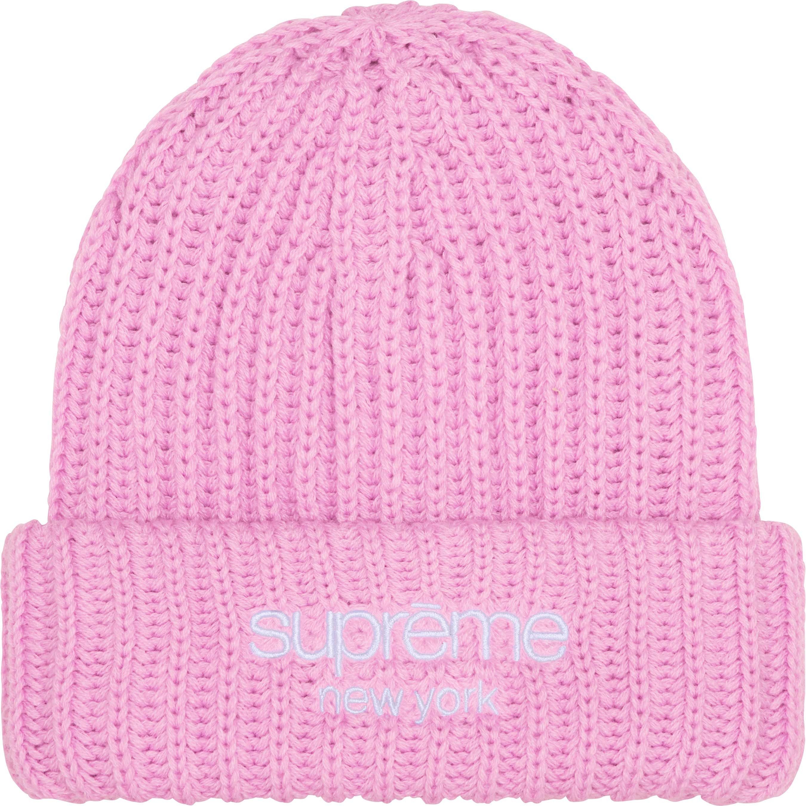 Supreme Supreme Classic Logo Chunky Ribbed Beanie Size ONE SIZE - 1 Preview