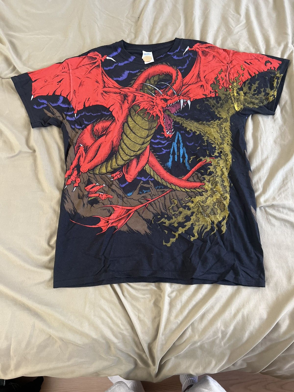 Gildan Dragon Allover Print Tee Size US M / EU 48-50 / 2 - 1 Thumbnail
