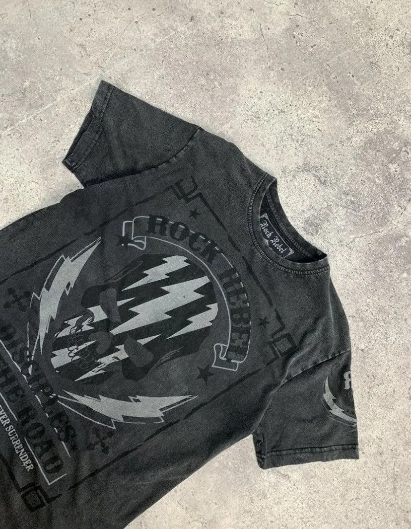 Affliction × Band Tees × Tapout Affliction Style Rock Rebel Aop Band Y2K Tee Size US M / EU 48-50 / 2 - 11 Thumbnail