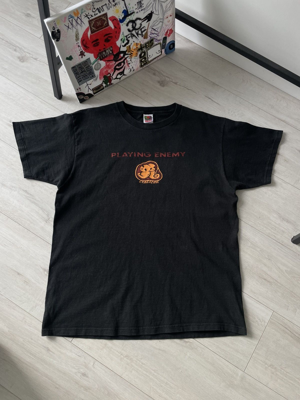 Band Tees Vintage Playing Enemy Cesarean 2001 Hard Metal Band T-Shirt Size US XL / EU 56 / 4 - 1 Thumbnail