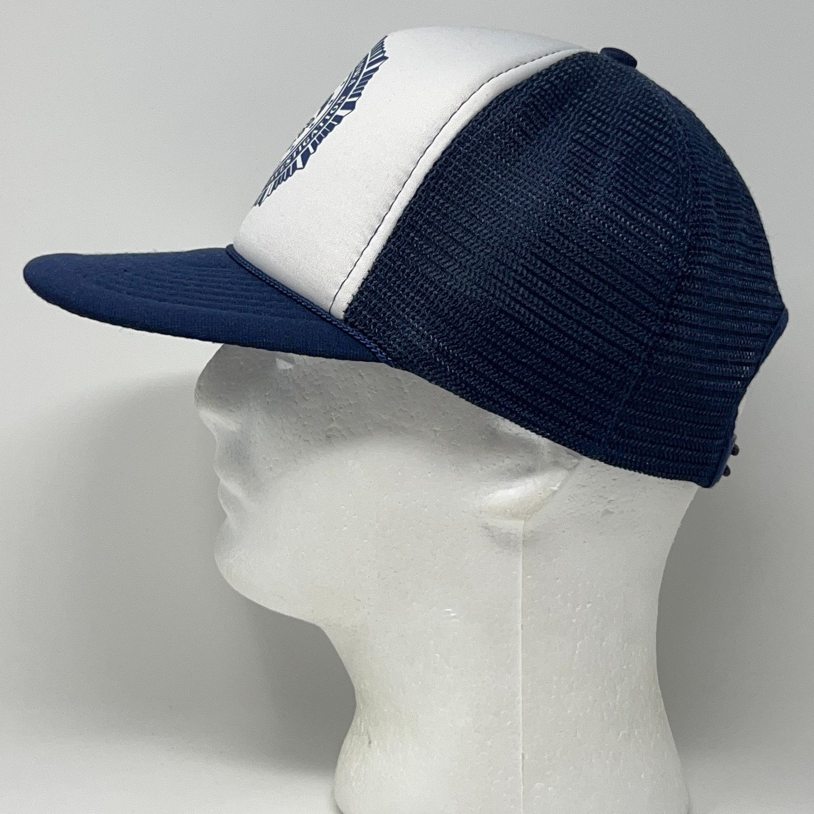 Vintage Vintage 80s Iowa Criminal Investigation Trucker Hat Cap Blue Size ONE SIZE - 6 Thumbnail