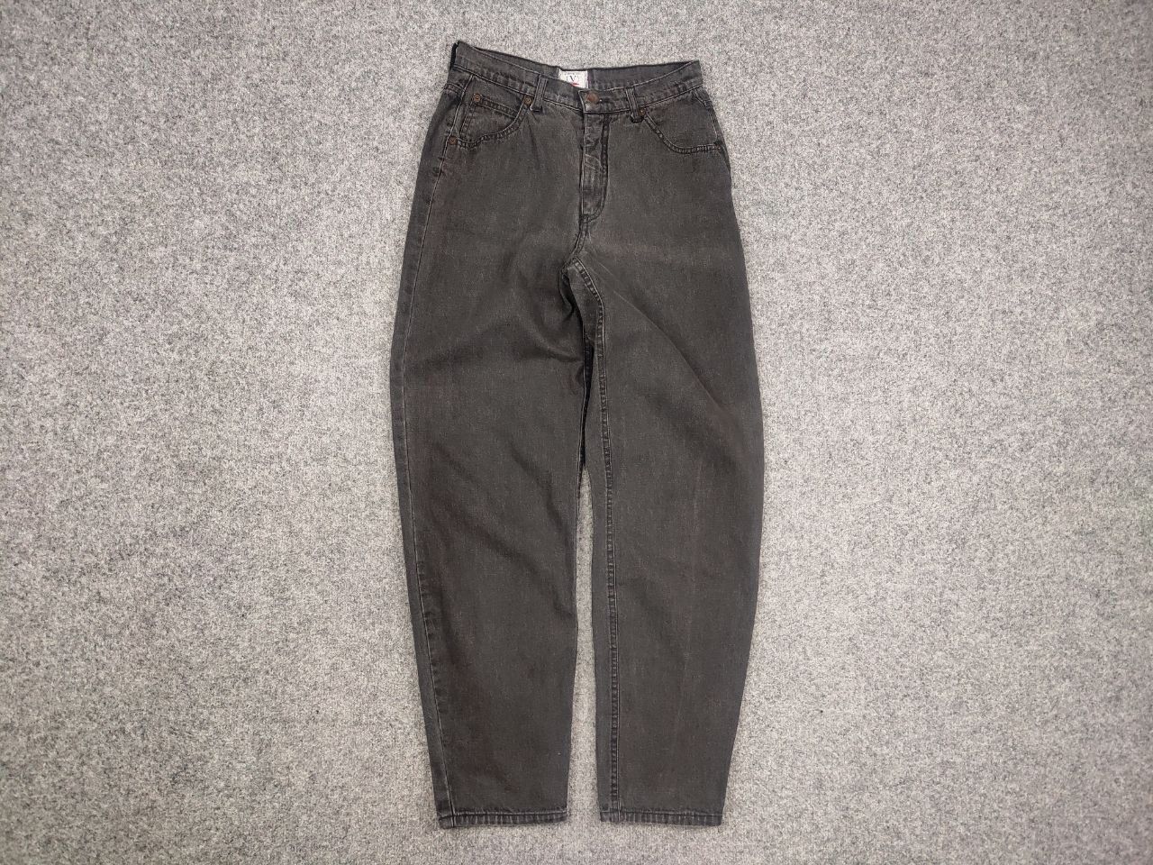 Valentino Vintage 80's Valentino Authentic Mom Dark Gray denim Jeans Size 29" - 4 Thumbnail