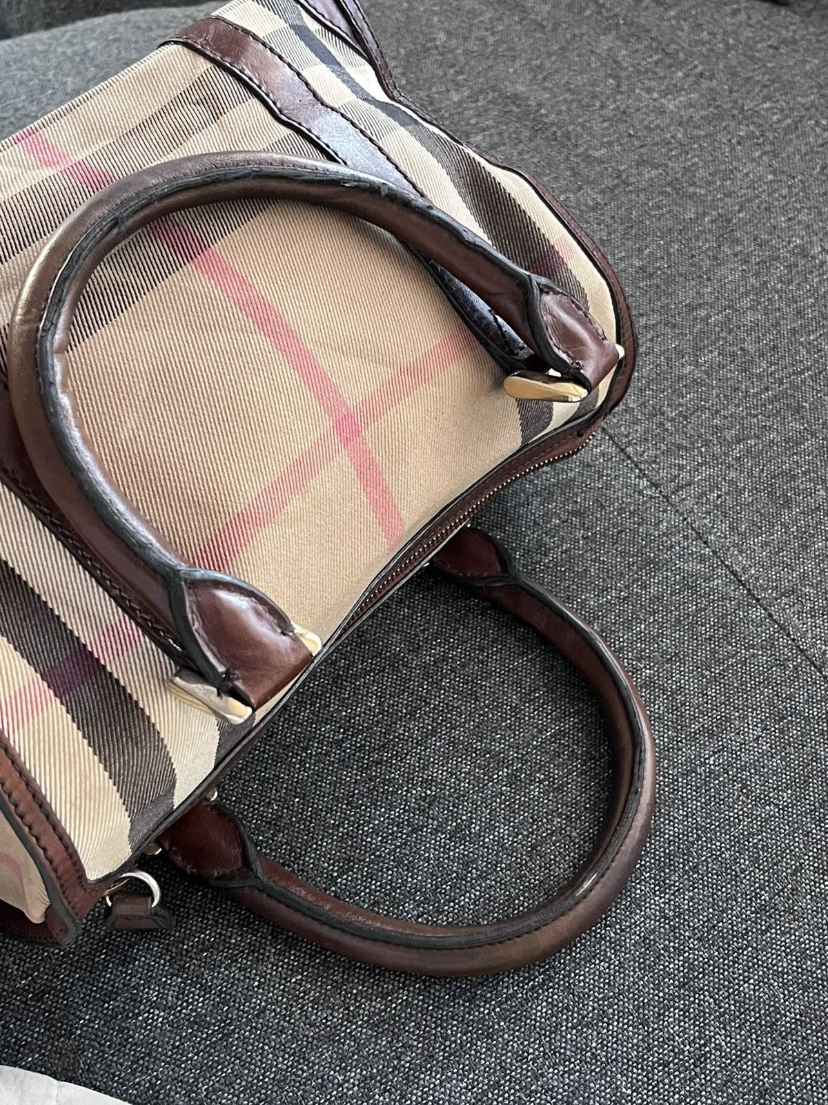 Burberry Vintage luxury Burberry bowling handl bag Size ONE SIZE - 8 Thumbnail