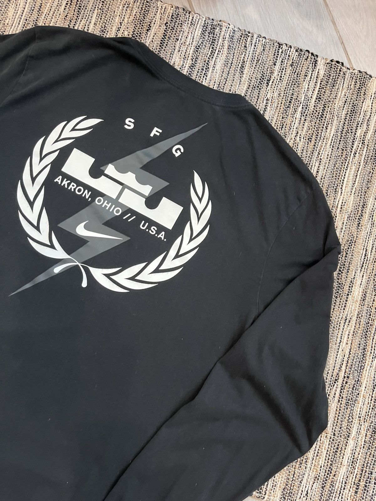 Nike × Vintage Vintage Nike Longsleeve Tshirt DriFit black basketball tee Size US L / EU 52-54 / 3 - 14 Thumbnail