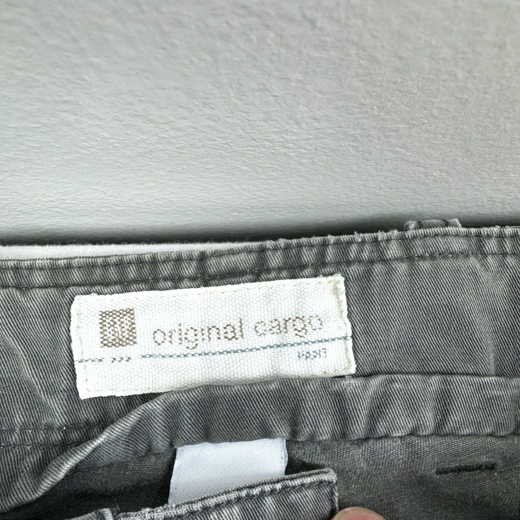 Gap VINTAGE Gap Cargo Pants Men 35x32 Green Grunge Y2K Casual Relaxed Denim Size US 35 - 4 Thumbnail