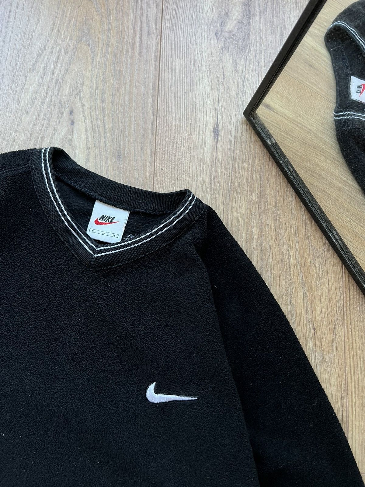 Nike 00’s NIKE FIT V-NECK SWOOSH LOGO SWEATSHIRT Y2K RARE Size US M / EU 48-50 / 2 - 3 Thumbnail