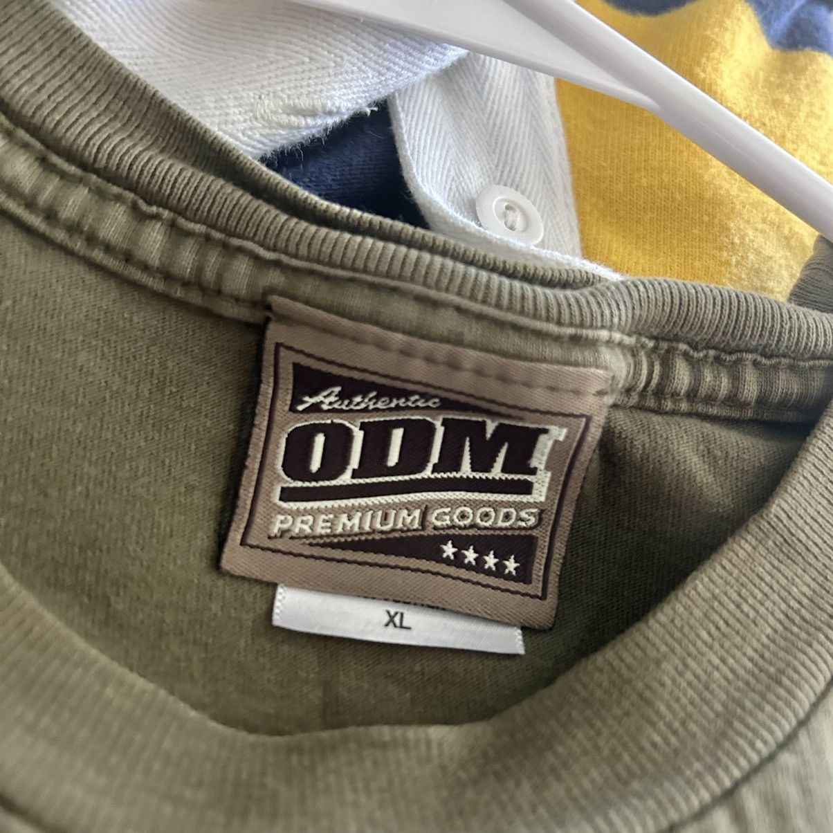 ODM × Vintage Vintage Ride Hard ODM Olive Green T-Shirt Men’s Large Size US XL / EU 56 / 4 - 6 Thumbnail