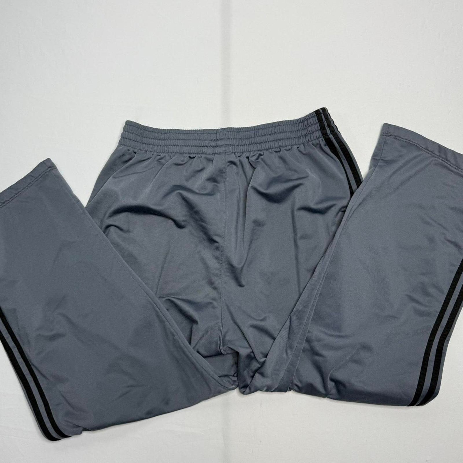 Adidas Adidas Grey Track Pants With Black Stripes Size XL Size US 41 - 4 Thumbnail