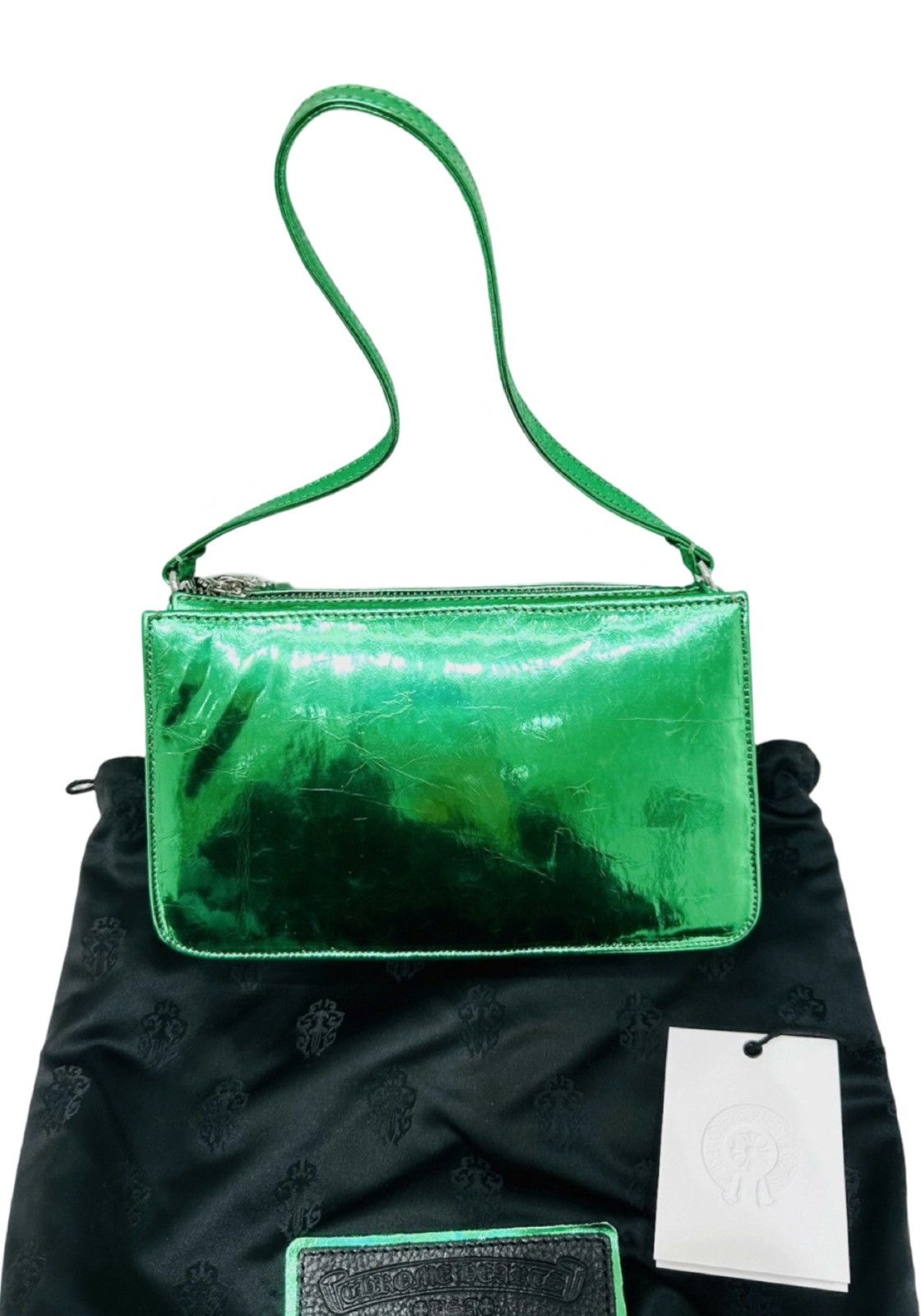 Chrome Hearts Electric green cemetery cross patch the night bag Size ONE SIZE - 2 Thumbnail