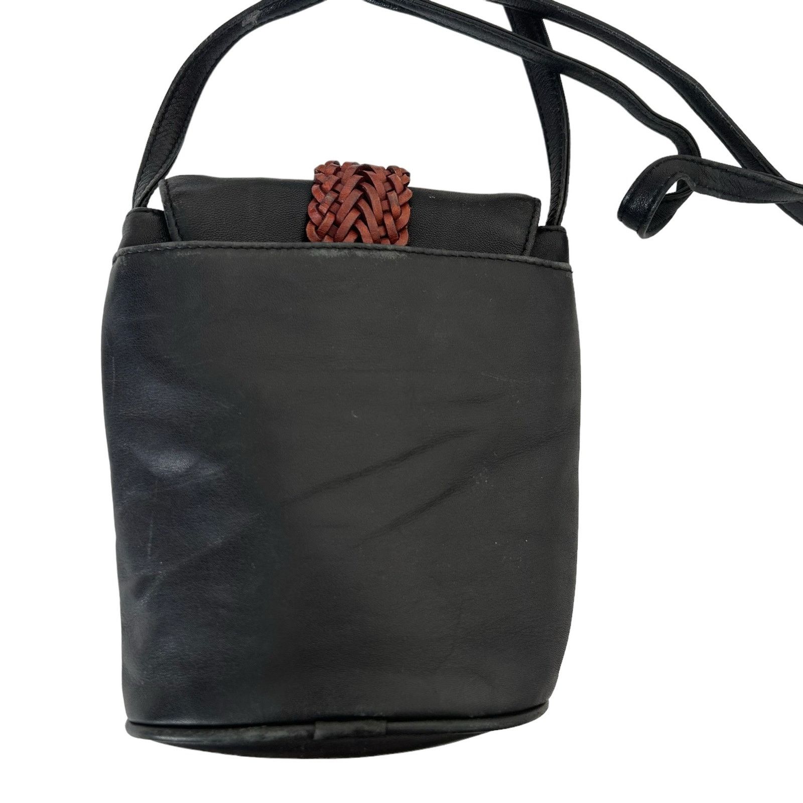 Brighton Brighton One World Black Leather Crossbody Bag Size ONE SIZE - 7 Thumbnail