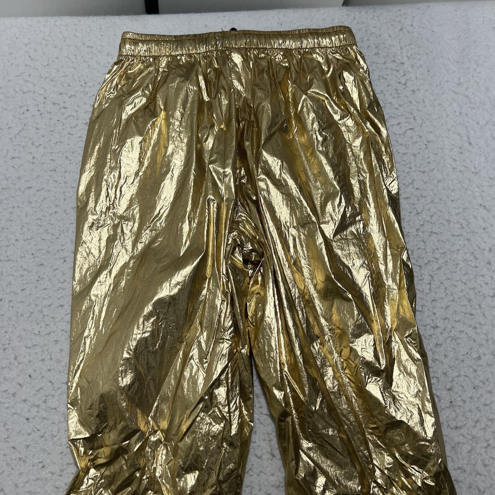 Urban Outfitters Urban Outfitters XS X-Small Gold Shiny Metallic Jogger Pants Size 26" / US 2 / IT 38 - 6 Thumbnail
