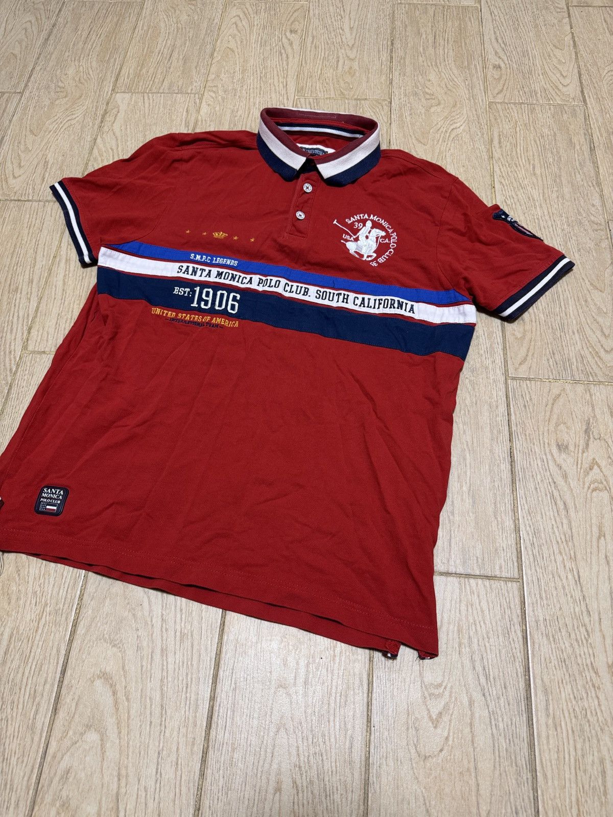 Vintage Vintage USA Santa Monica Club California Polo RL style Size US L / EU 52-54 / 3 - 3 Thumbnail