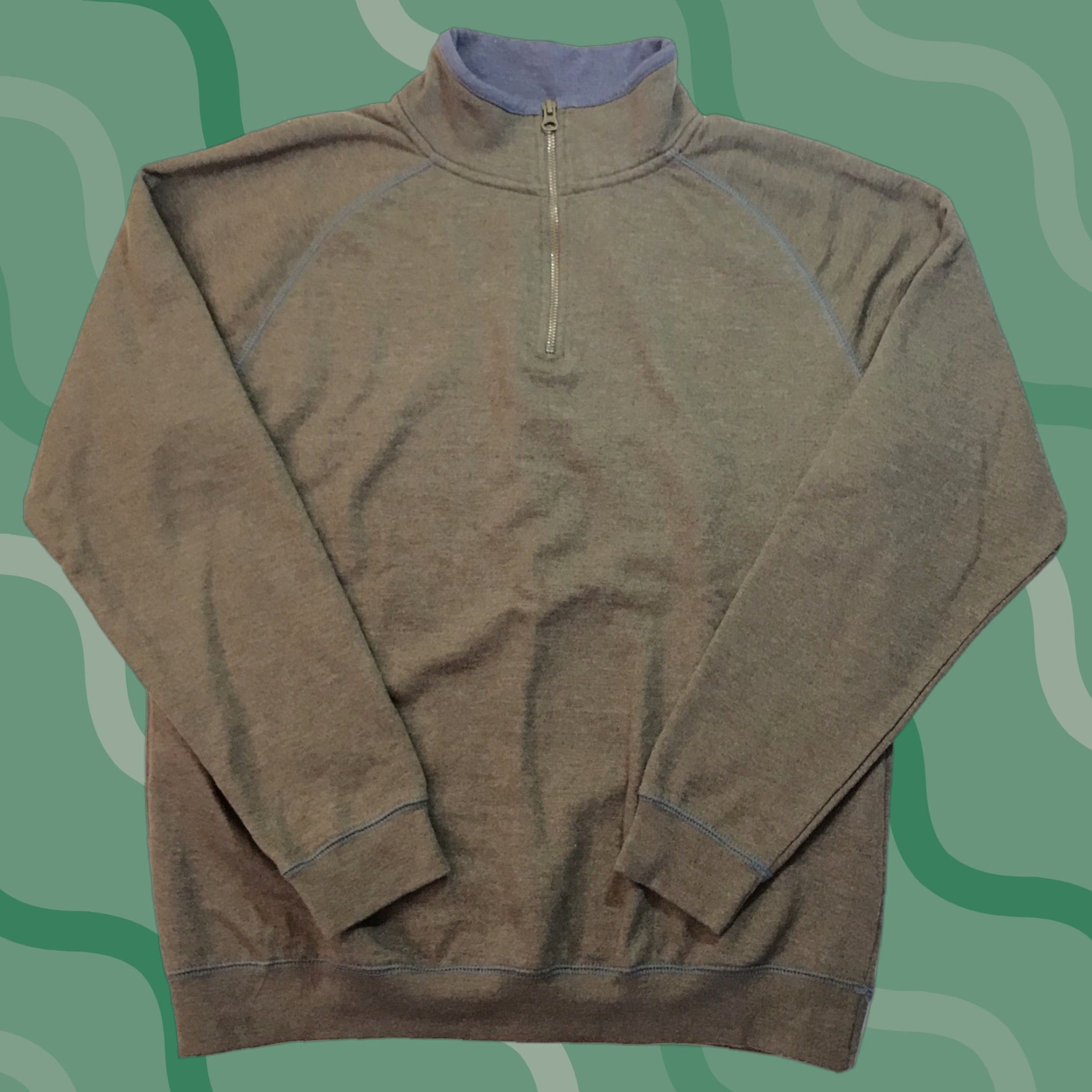 Vintage RedHead Men's Pullover Sweater 1/4 Zip Long Sleeve Size M Green Casual Walking Size US M / EU 48-50 / 2 - 1 Thumbnail