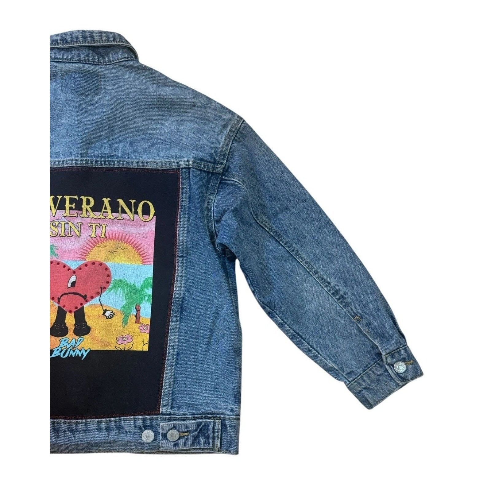 Levi's BAD BUNNY Un Verano Sin Ti Reggaeton House Retro Jacket Sz L Size L / US 10 / IT 46 - 9 Thumbnail