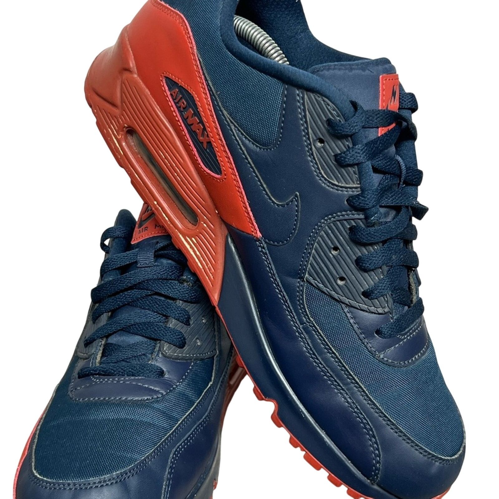 Nike Nike Air Max 90 Essential Obsidian Navy Orange Mars Stone Size US 12 / EU 45 - 3 Thumbnail