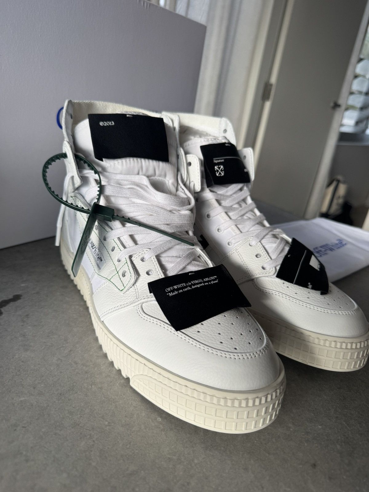 靴 off-white 3.0 OFF COURT VINTAGE CALF Off-White 3.0 OFF COURT CALF LEATHER WHITE BLACK | Grailed