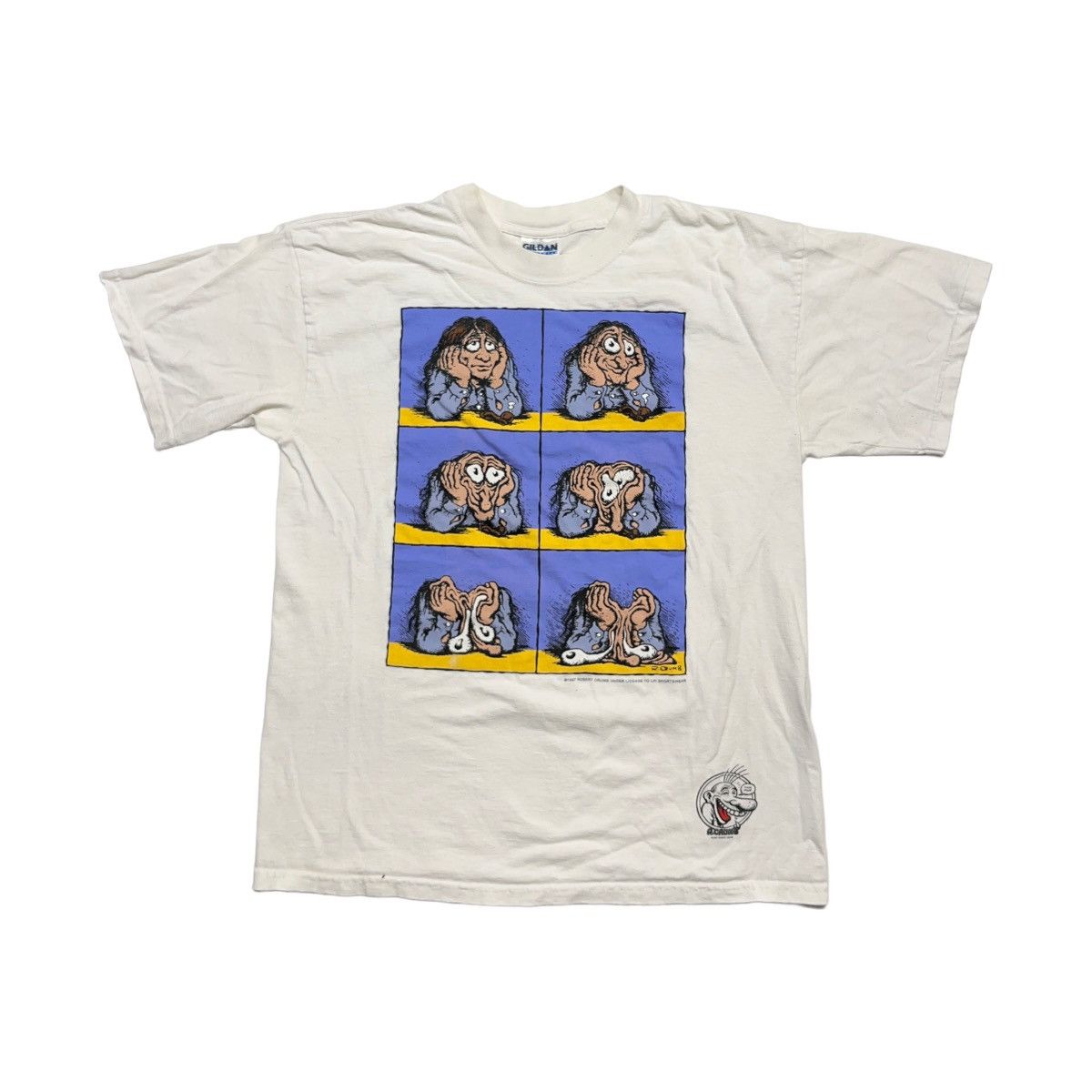Vintage 1997 Robert Crumb Stoned Again Tee Size US L / EU 52-54 / 3 - 2 Thumbnail