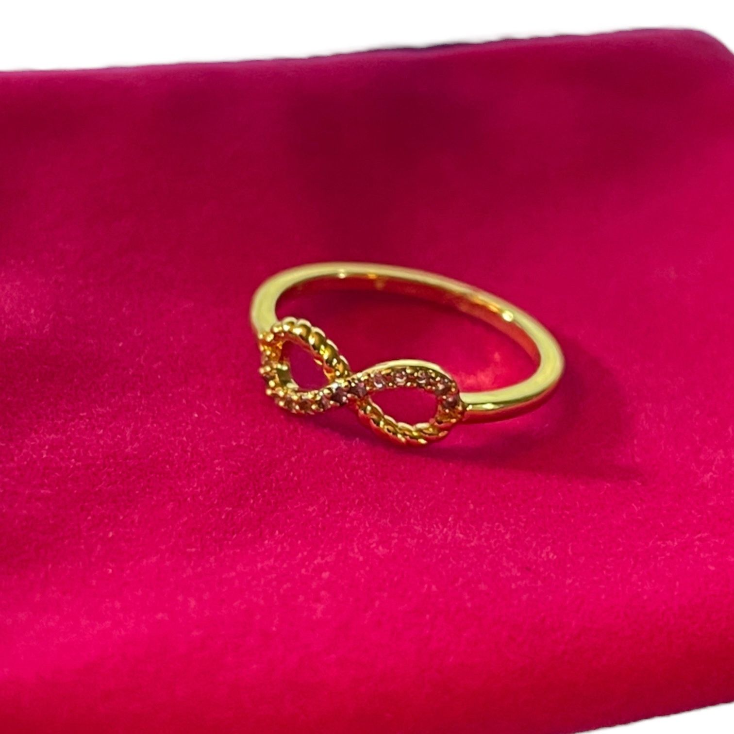 Other Infinity Diamond CZ Petite Gold Ring Size 6 Size ONE SIZE - 3 Thumbnail