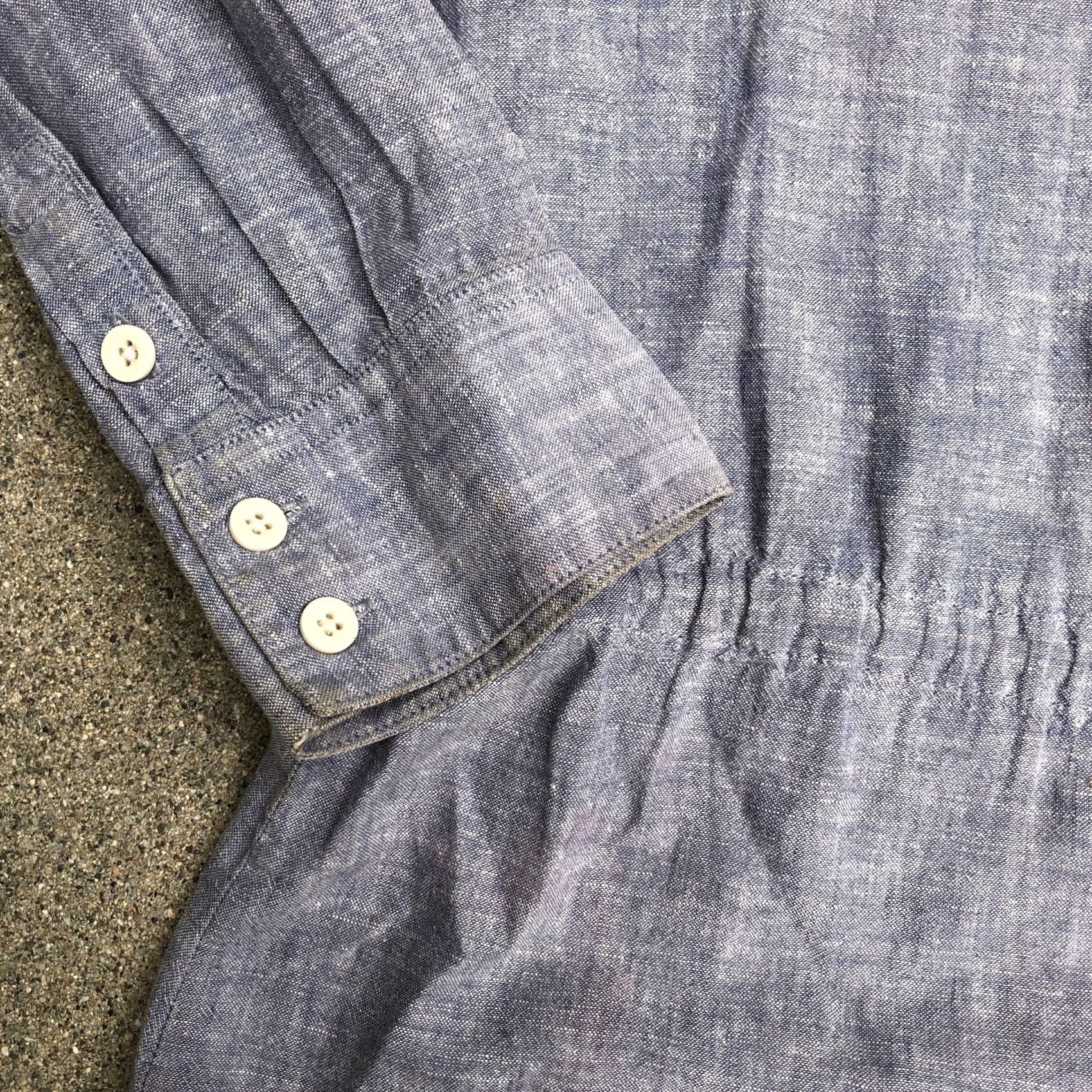 Patagonia PATAGONIA Hemp Button Up Shirt Dress Women's MEDIUM Blue Long Sleeve Collar Shirt Dress Women MEDIUM Blue Hemp/Cotton N/A 90s Size M / US 6-8 / IT 42-44 - 2 Thumbnail