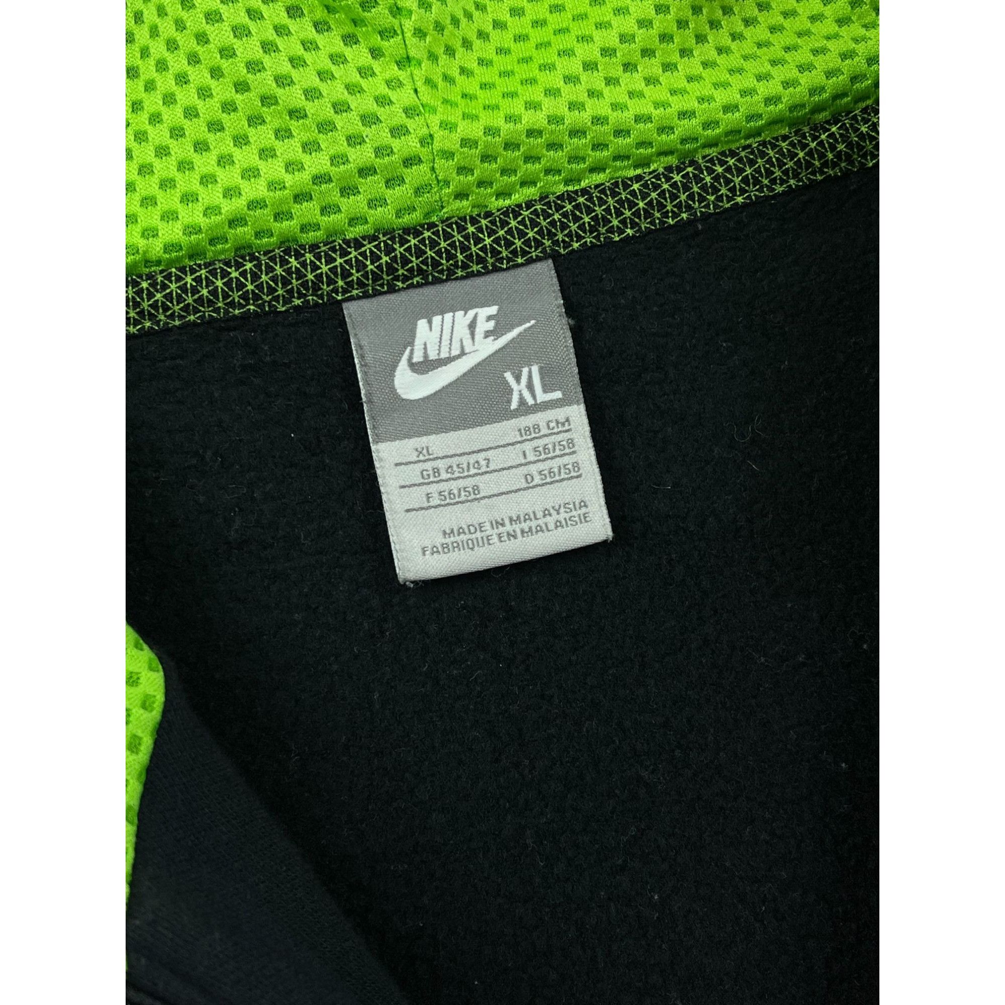 Nike × Vintage Rare Nike Shox Vintage Black & Green Zip Hoodie XL Size US XL / EU 56 / 4 - 6 Thumbnail