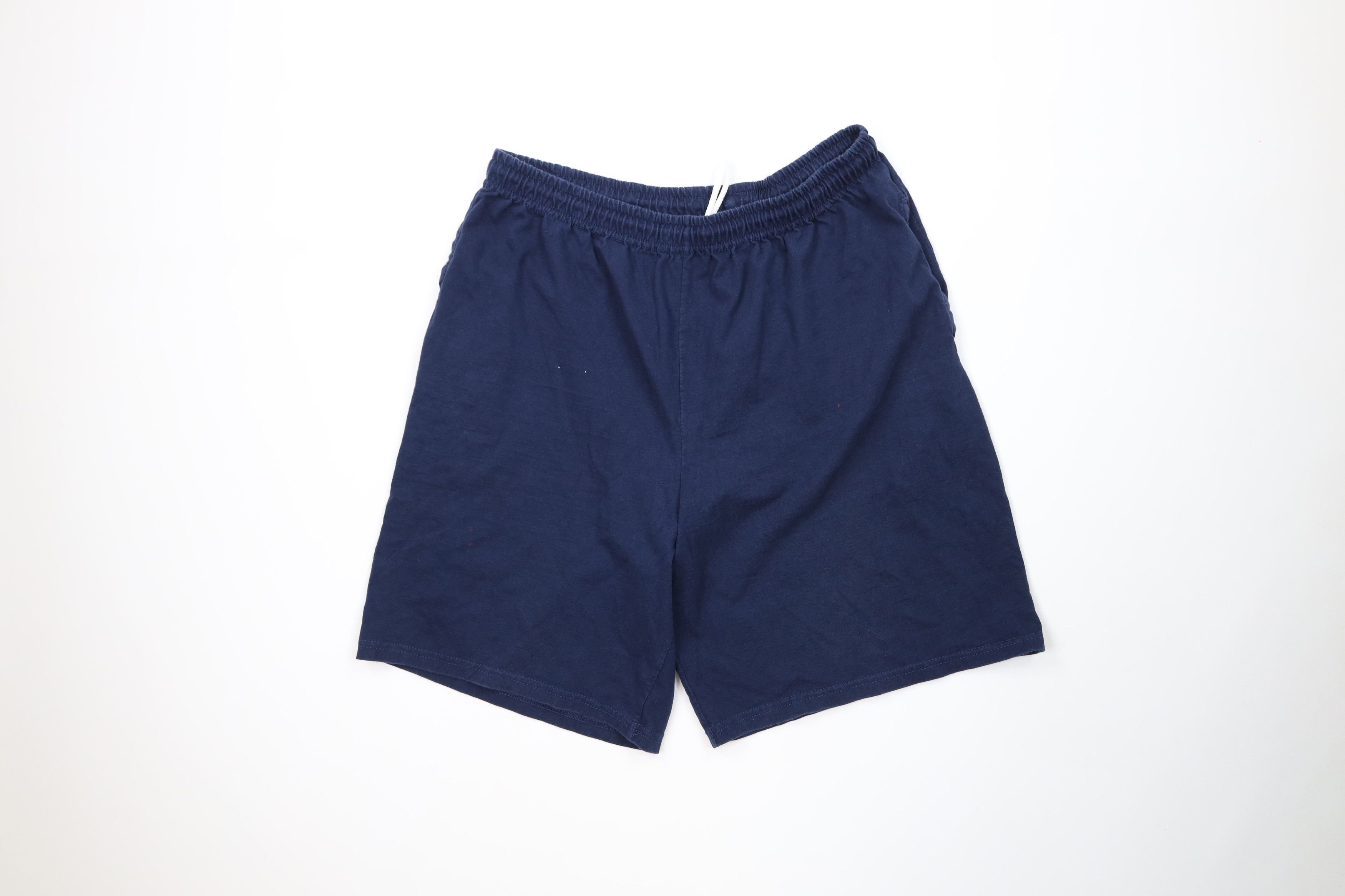 Vintage Vintage Y2K Streetwear Blank Above Knee Shorts Navy Blue Size US 34 / EU 50 - 1 Thumbnail