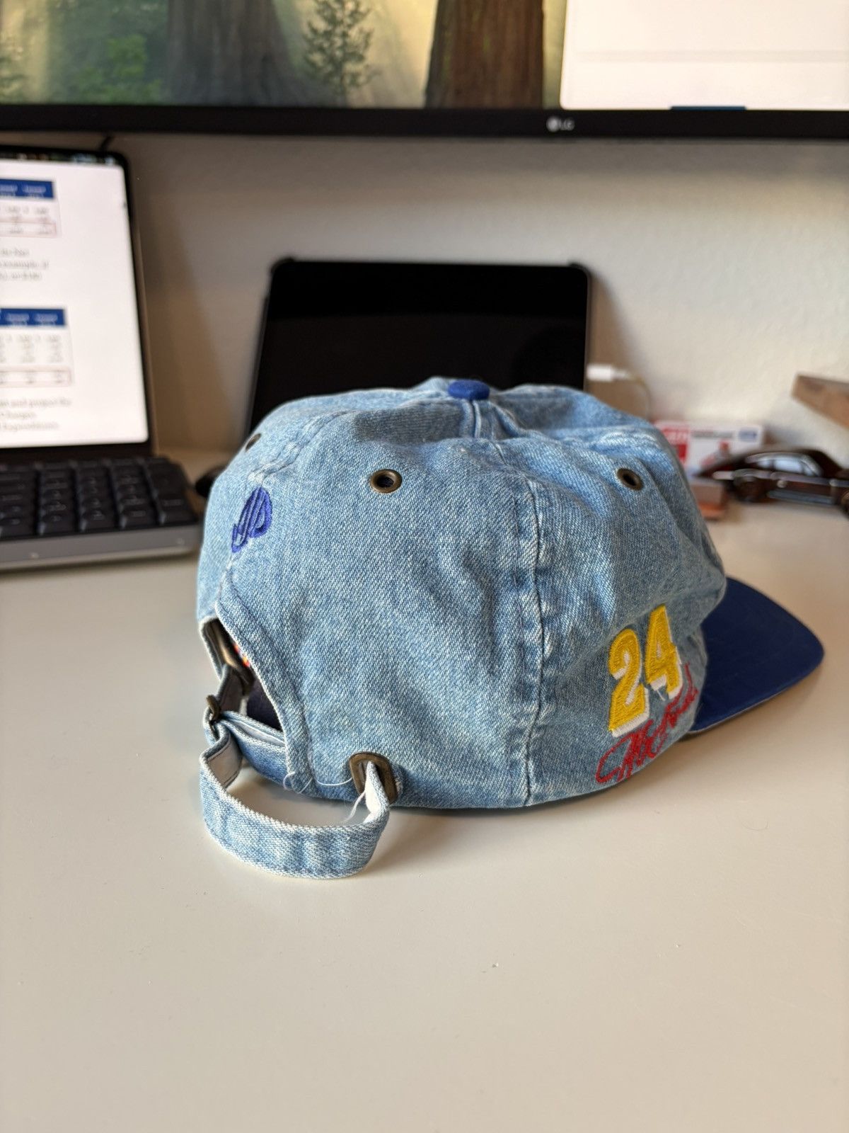NASCAR Vintage NASCAR Jeff Gordon Dupont Racing Strapback Hat Cap Size ONE SIZE - 3 Thumbnail