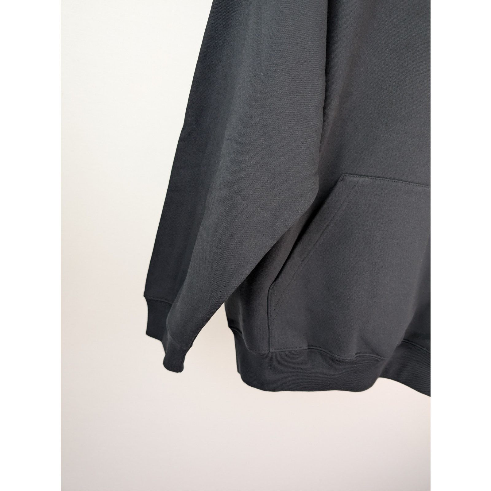 Balenciaga o1rshd1 BB Corp Molleton Bouclette Medium Fit Hoodie Black Size US L / EU 52-54 / 3 - 5 Thumbnail