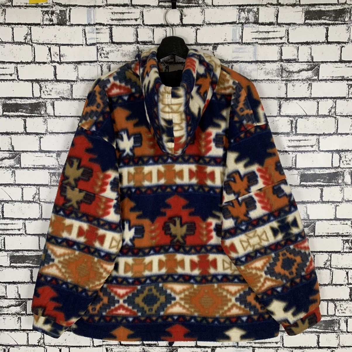 Native Vintage New Breed Aztec Native Navajo Design Fleece Jacket Size US L / EU 52-54 / 3 - 1 Thumbnail