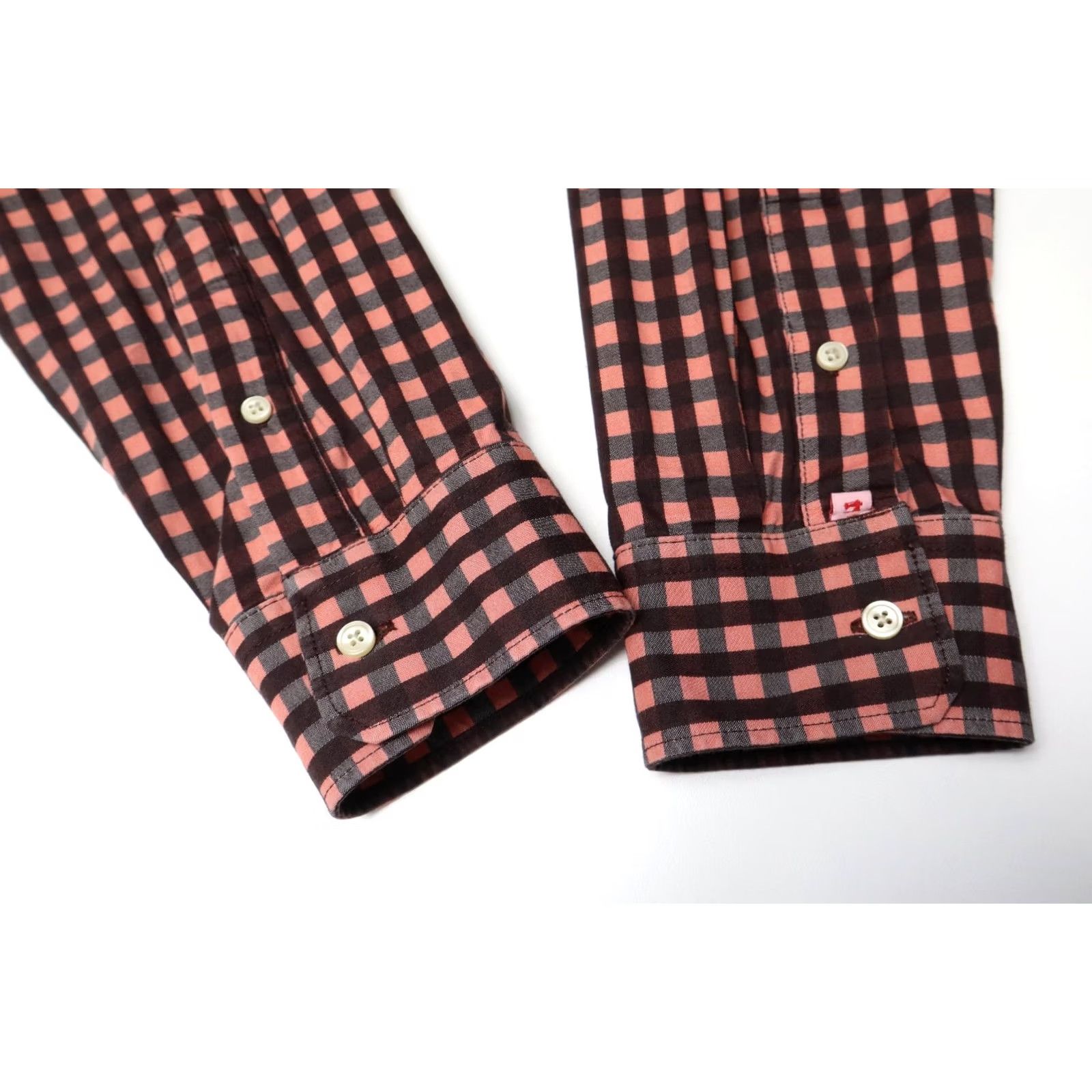 Scotch & Soda SCOTCH & SODA Shirt Men's XL Checked Brown Button-Down Regular Everyday Holiday Size US XL / EU 56 / 4 - 7 Thumbnail