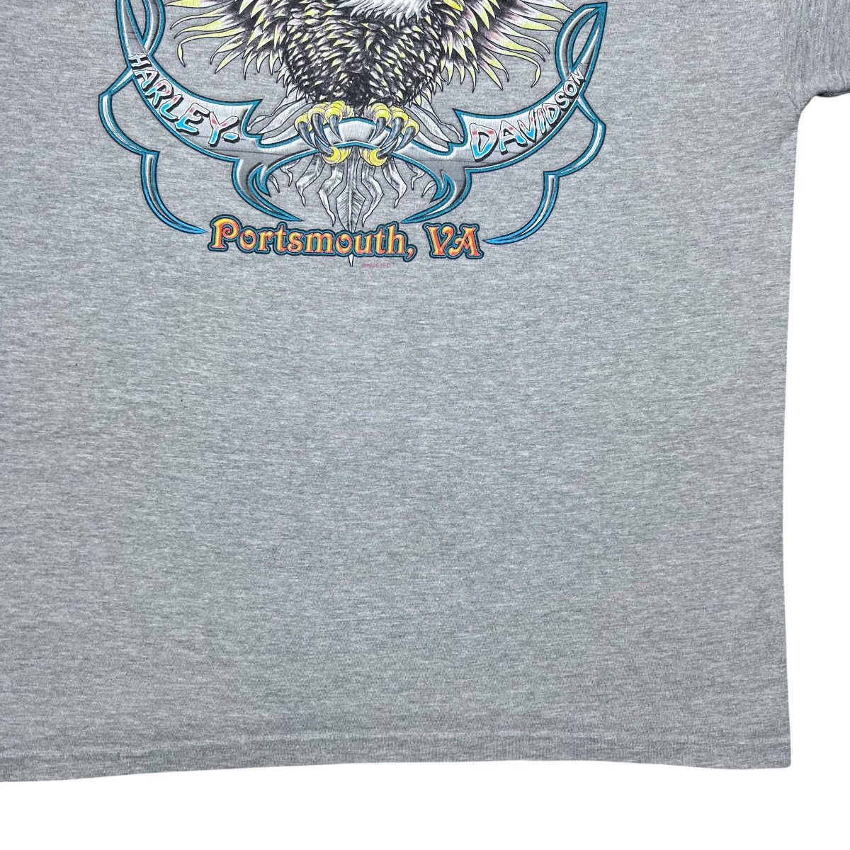 Harley Davidson Vintage 2000 Harley Davidson Portsmouth Virginia Eagle Tee Size US L / EU 52-54 / 3 - 12 Thumbnail