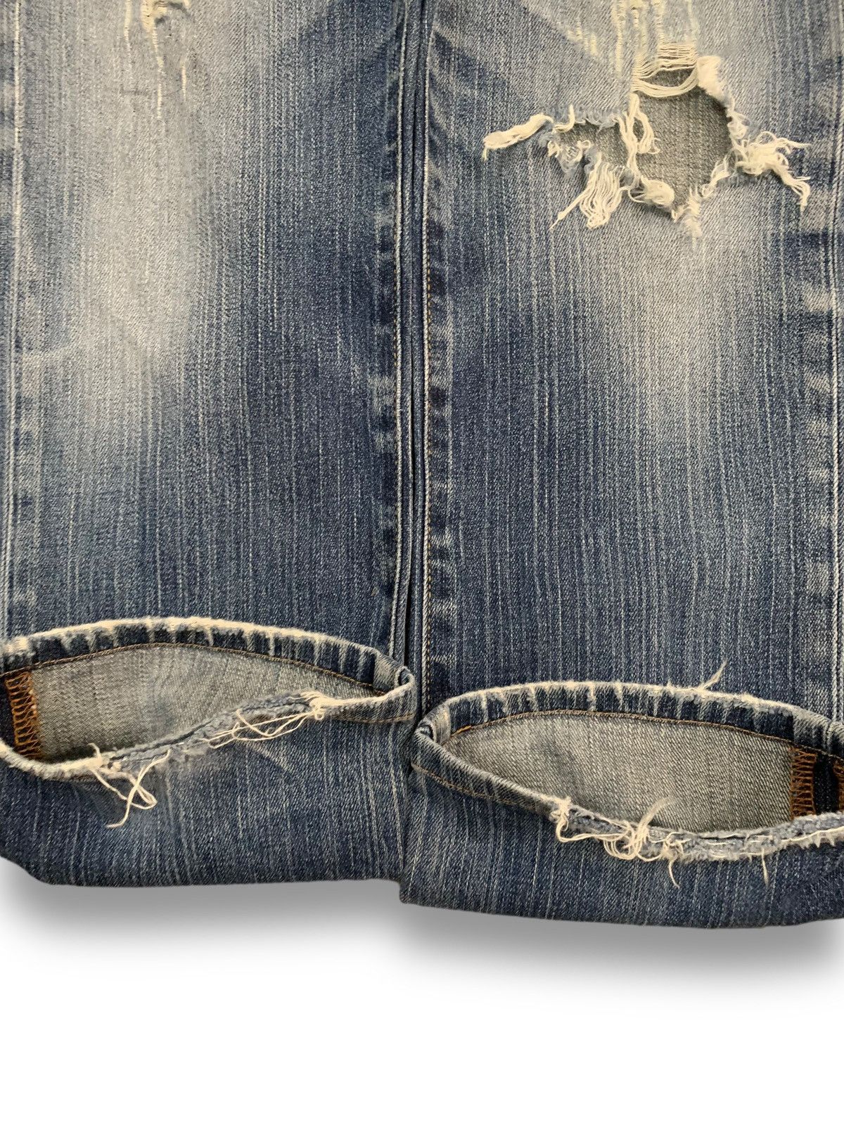Undercover × Uniqlo Vintage Uniqlo S001 Straight Leg Distressed Grunge Jeans Size US 31 - 8 Thumbnail