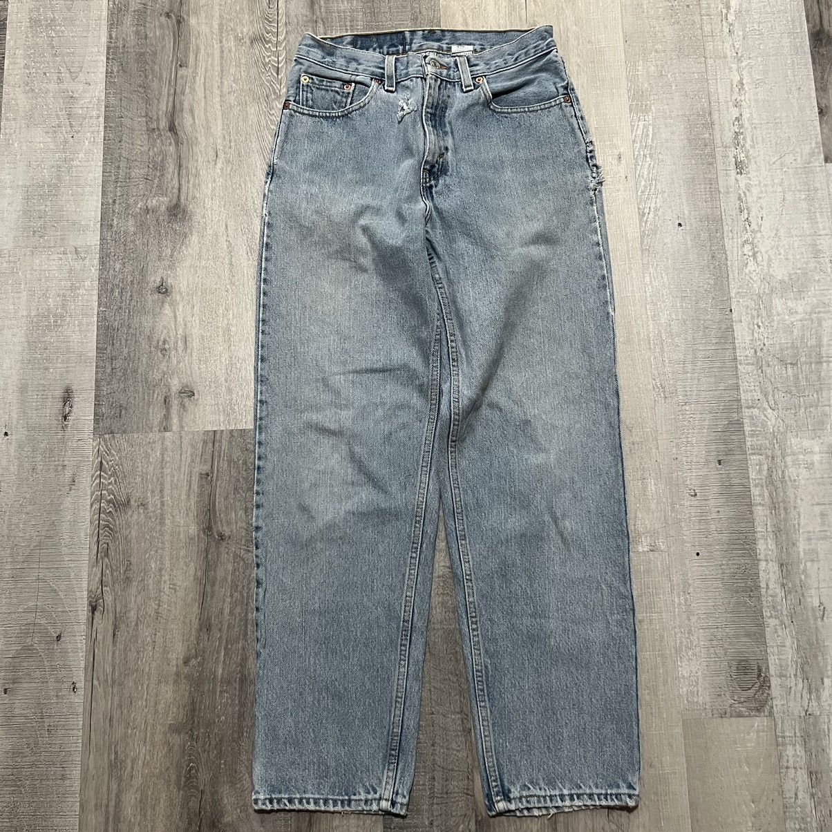 Levi's × Vintage VTG Levis 560 Baggy Loose Lightwash 90s Denim Skater Jeans Size 29" - 1 Thumbnail